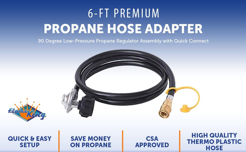 Flame King Propane Regulator Hose with Quick Connect – 6 feet - We The Collective