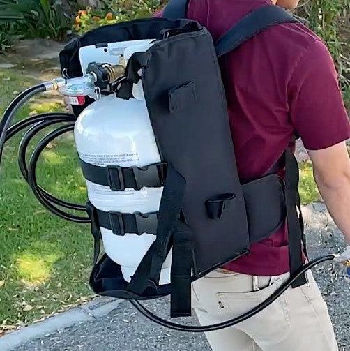 Flame King Propane Tank Backpack Carrier for 5lb or 10lb Cylinder For Weed Burner Torch - We The Collective