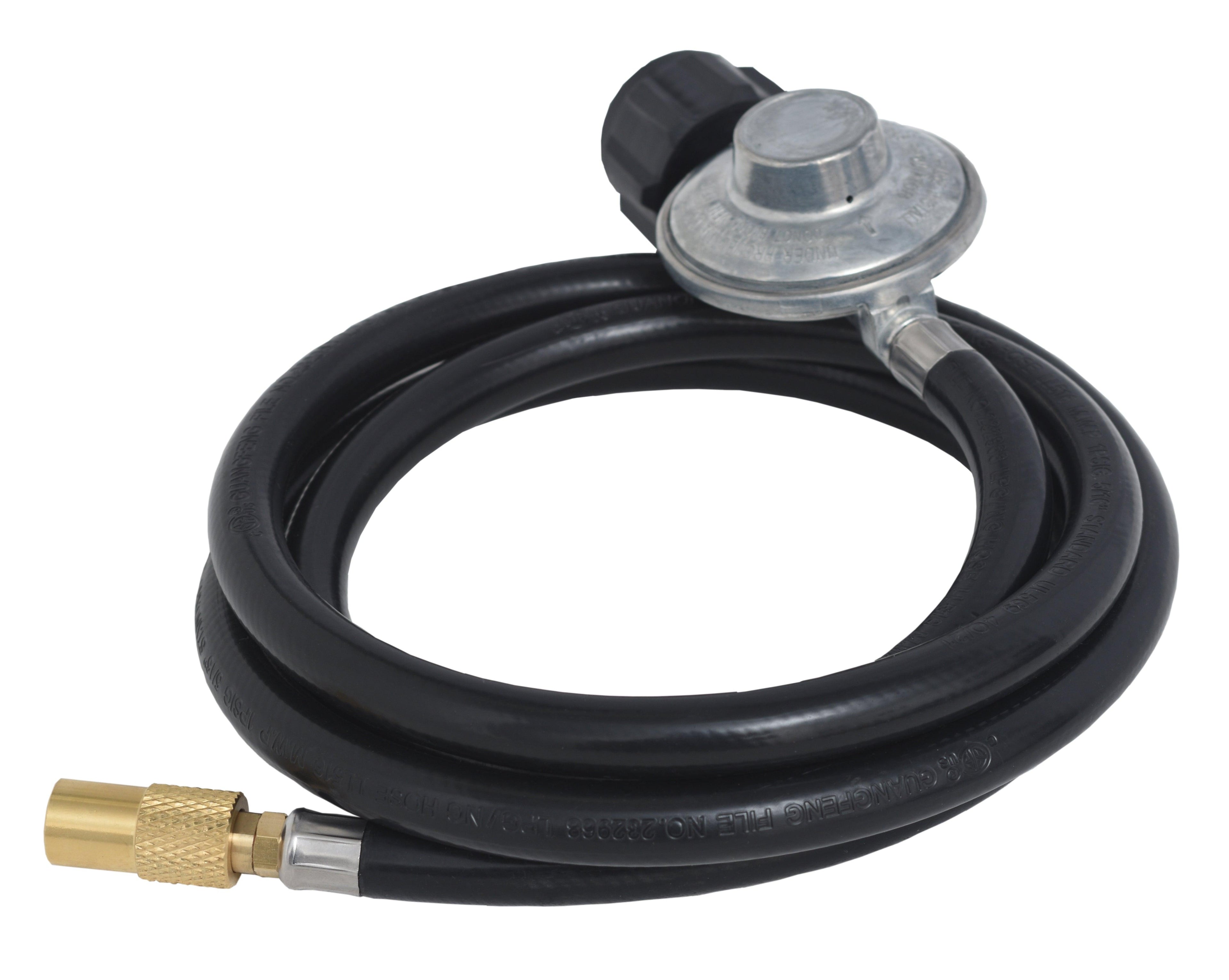 Flame King Regulator Hose Adapter Connect to 20Lb Tank for 17 and 22 inch Tabletop Grill Griddle, 6 Feet - We The Collective