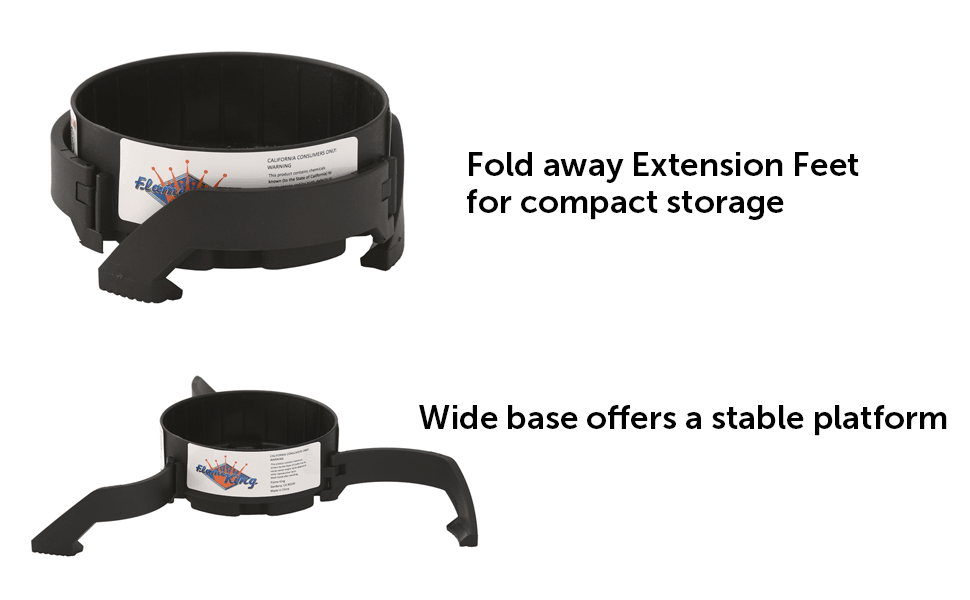Flame King Spider Base designed for stabilizing 1lb propane cylinders during camping trips.