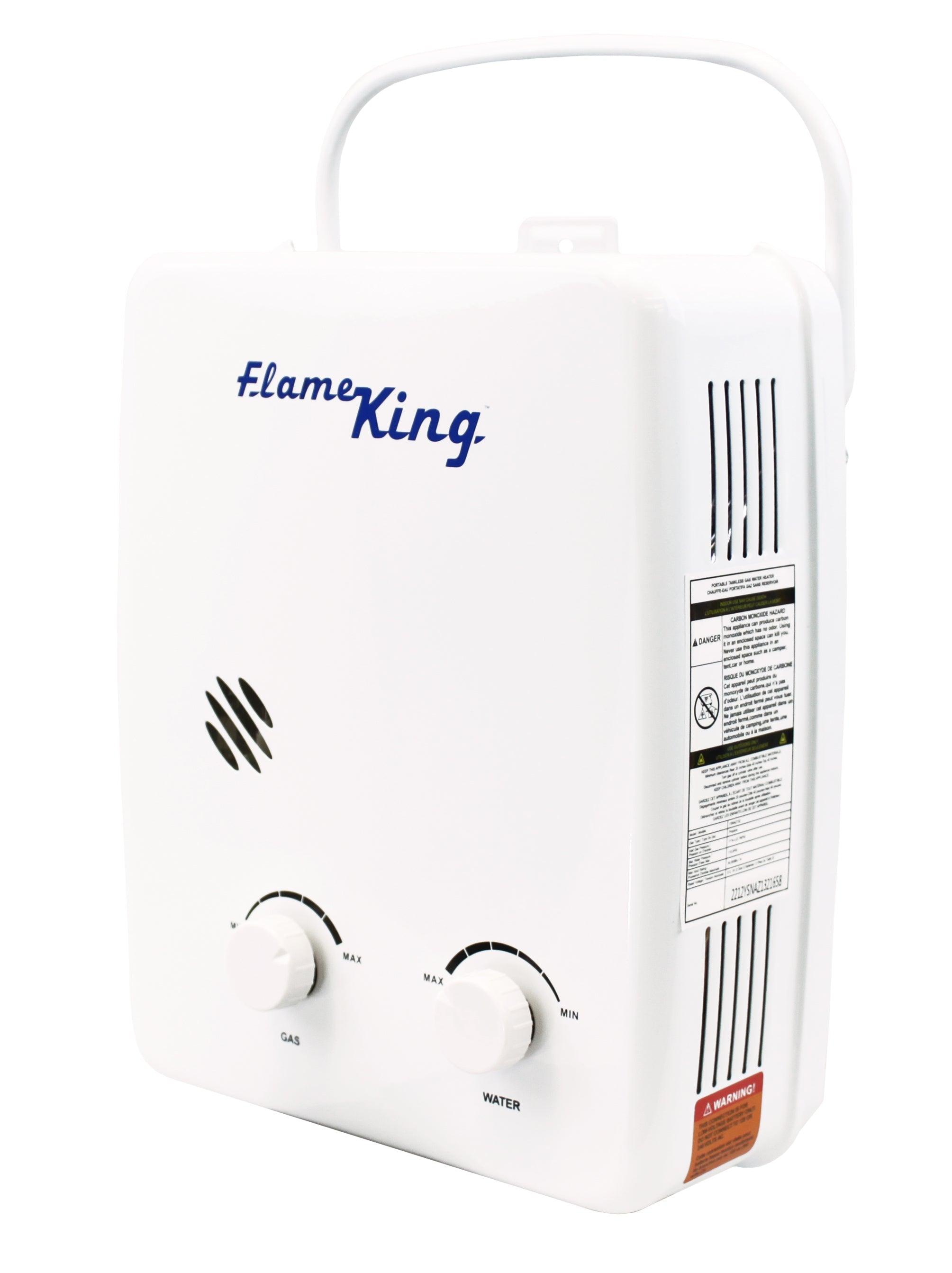 Flame King Tankless Outdoor Portable Camping Hot Shower Propane Gas 5L 1.32GPM Water Heater 34,000 BTU - We The Collective