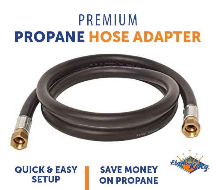 Flame King Thermo Rubber RV Slide Out Hose Assembly, 72 Inch, 3/8 Inch ID, Female to Female - We The Collective