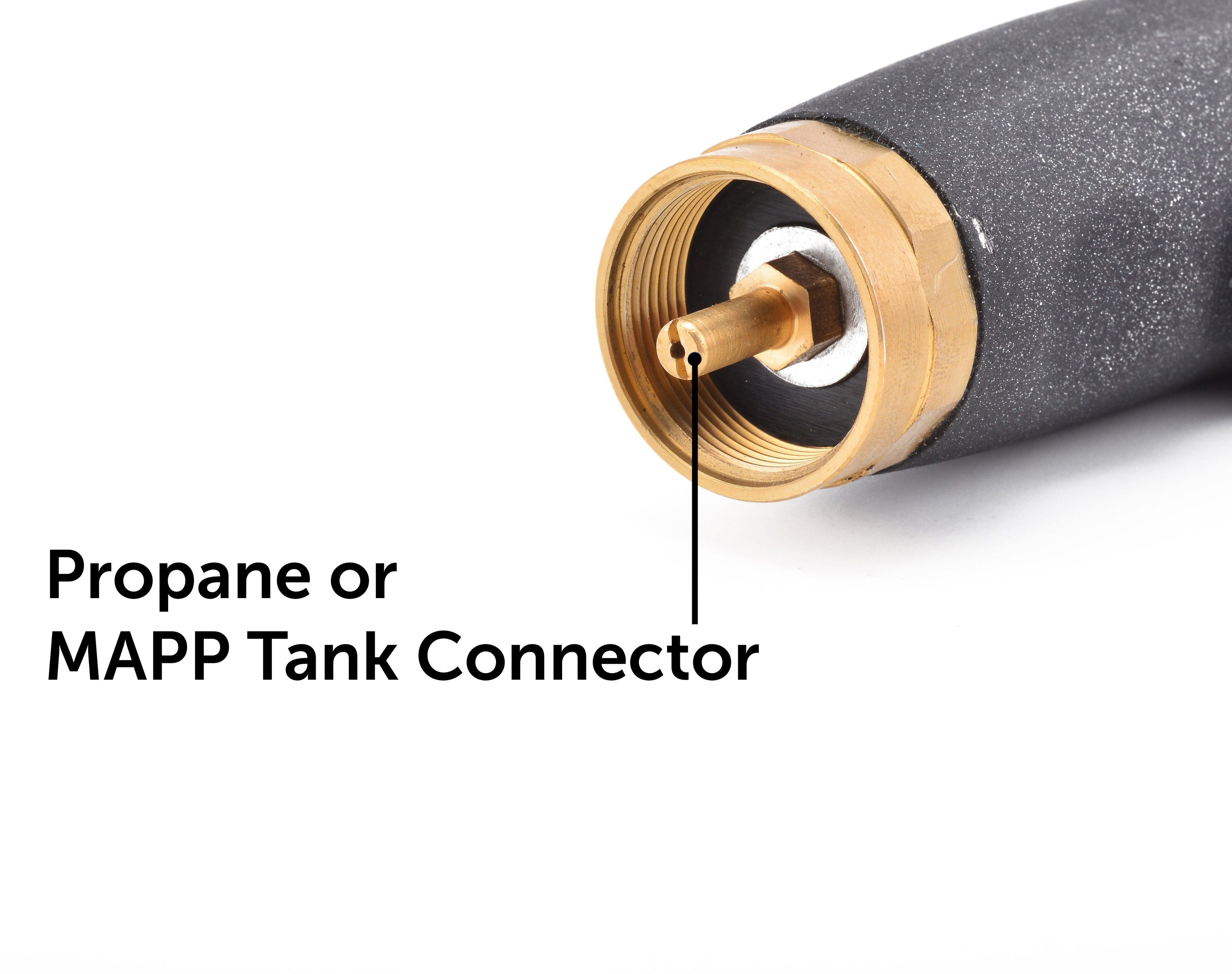 Flame King propane torch head with auto-ignition feature, ideal for welding and weed burning projects.
