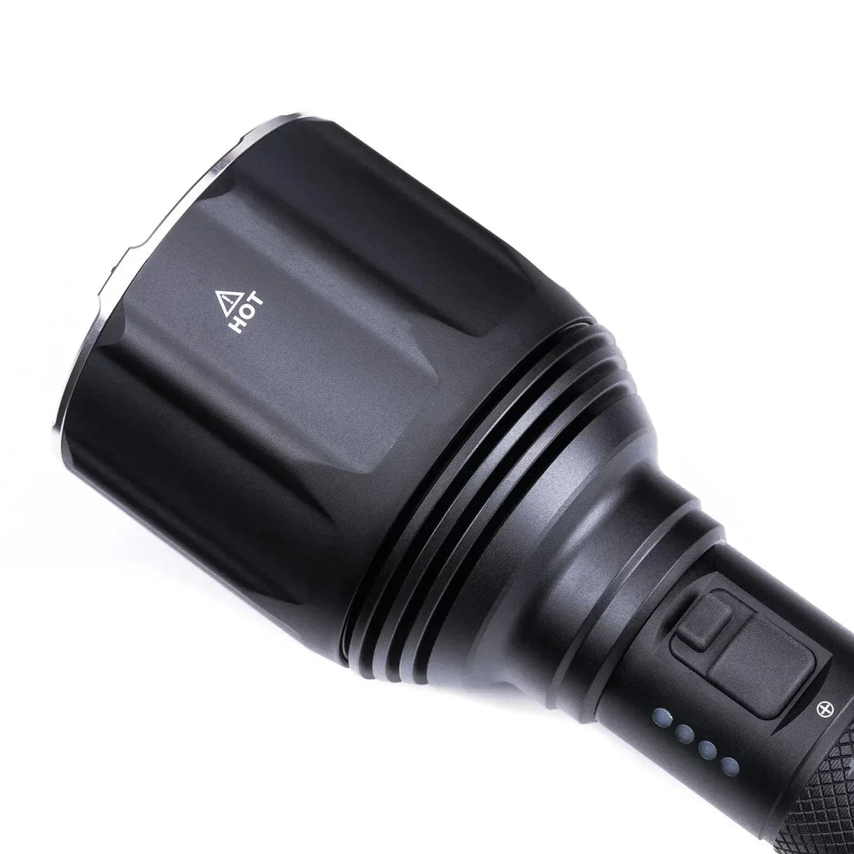 SFT2 Tactical P82C long-range flashlight with a mounted design and 2200 lumens, showcasing its durable construction.
