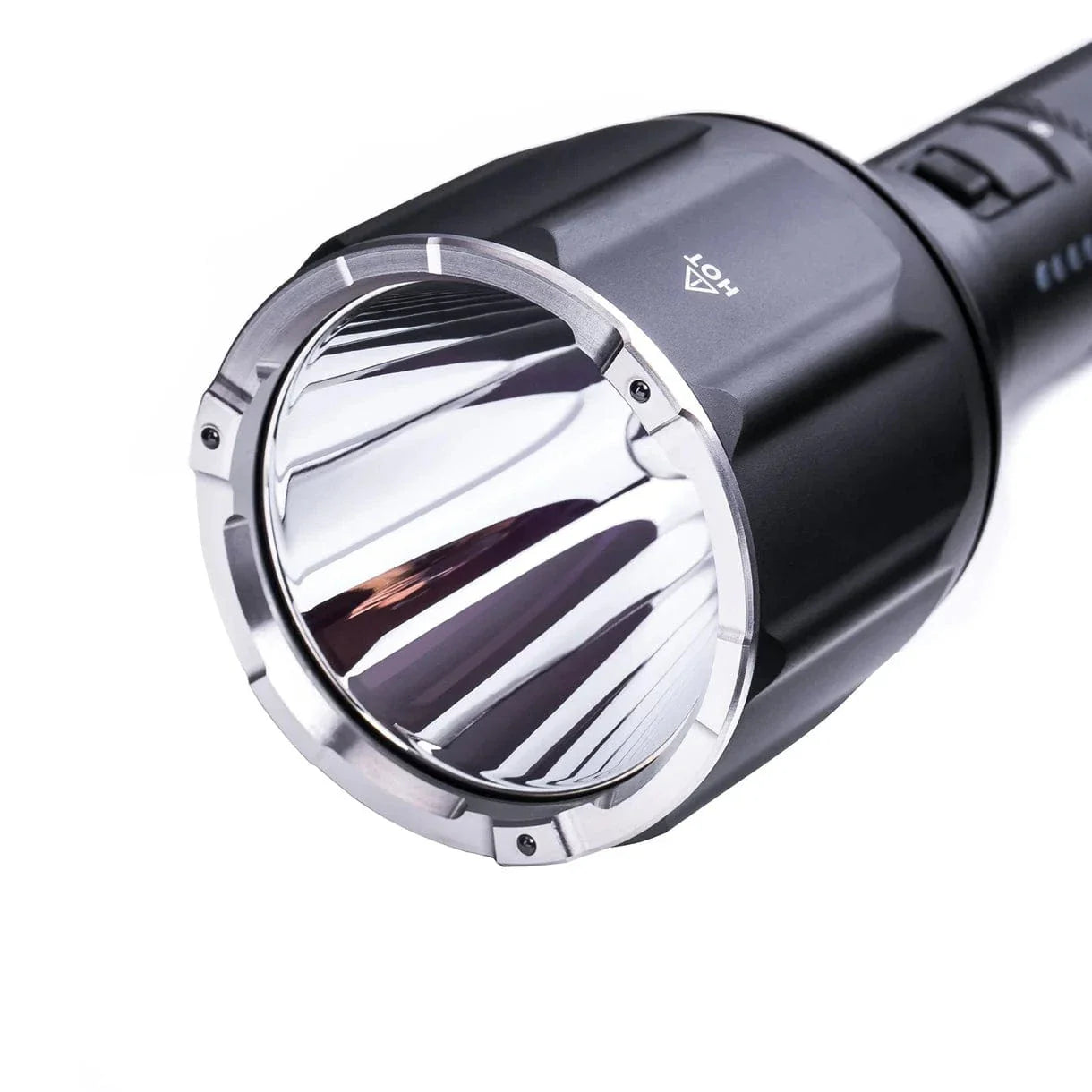 SFT2 Tactical P82C long-range flashlight mounted, showcasing its sleek design and powerful 2200 lumens brightness.