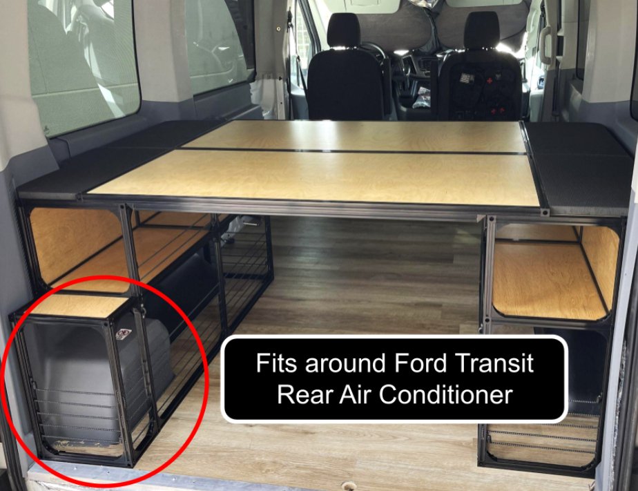Van Bed 48" & Shelving | Camper Van Conversion DIY Kit - We The Collective