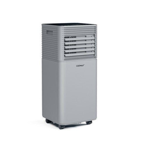 Gray VYSN 10,000 BTU air cooler with fan and dehumidifier mode, ideal for home and garden cooling.