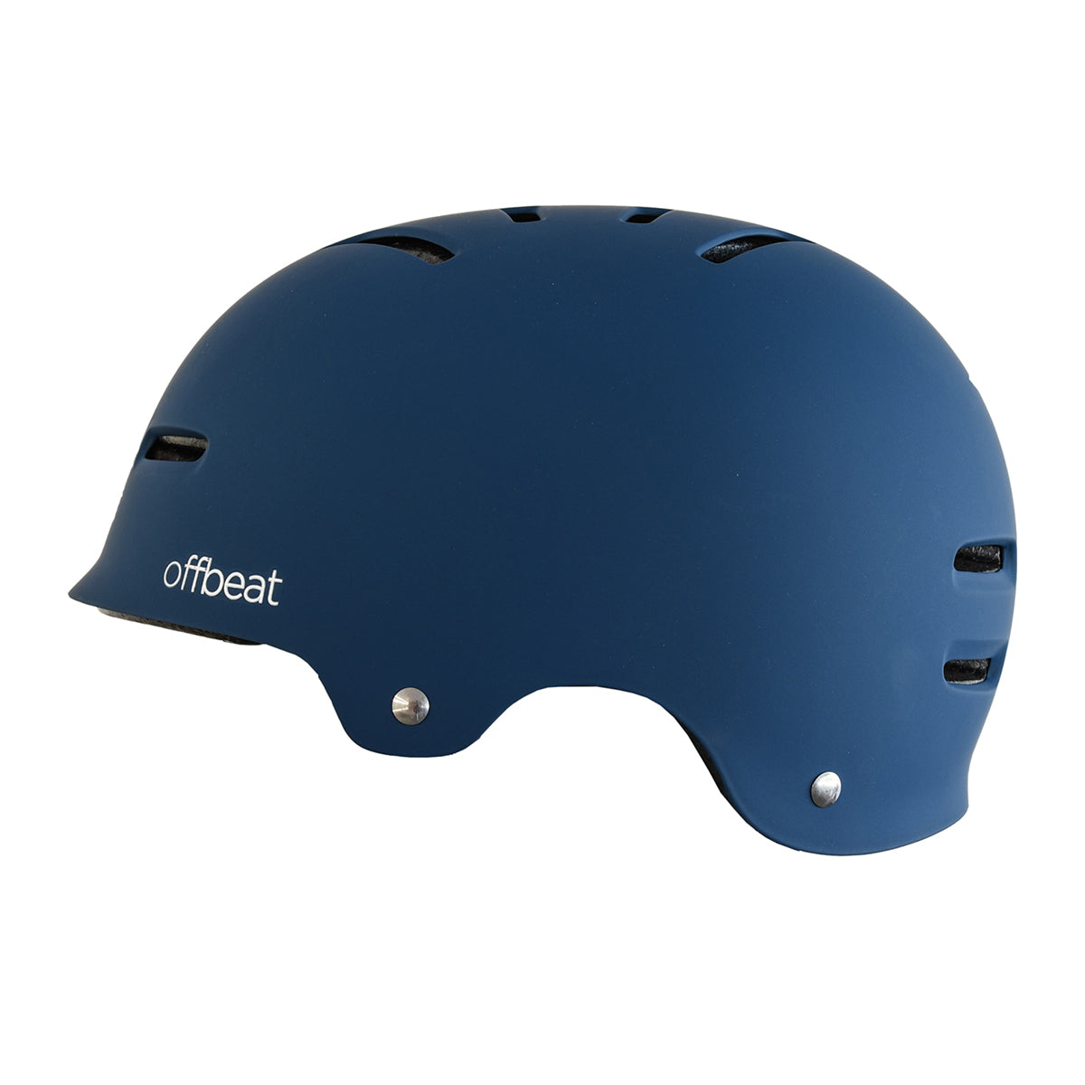 ZEITBIKE FREETOWN Offbeat multi-sport helmet in blue with adjustable straps and ventilation for cycling, skateboarding, and more.