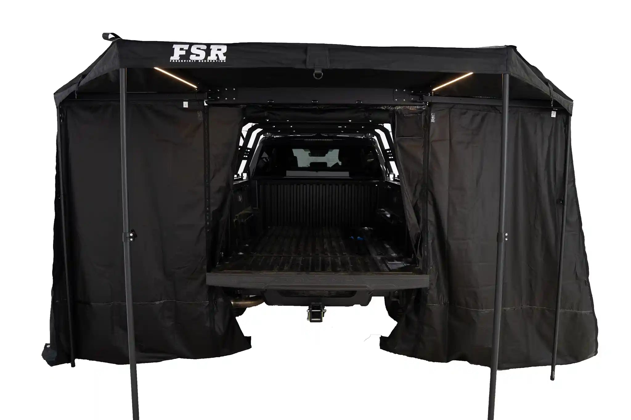 Open 180 Tailgate Awning Walls by Freespirit Recreation, 96-inch awning accessory with side walls for outdoor shade and privacy.