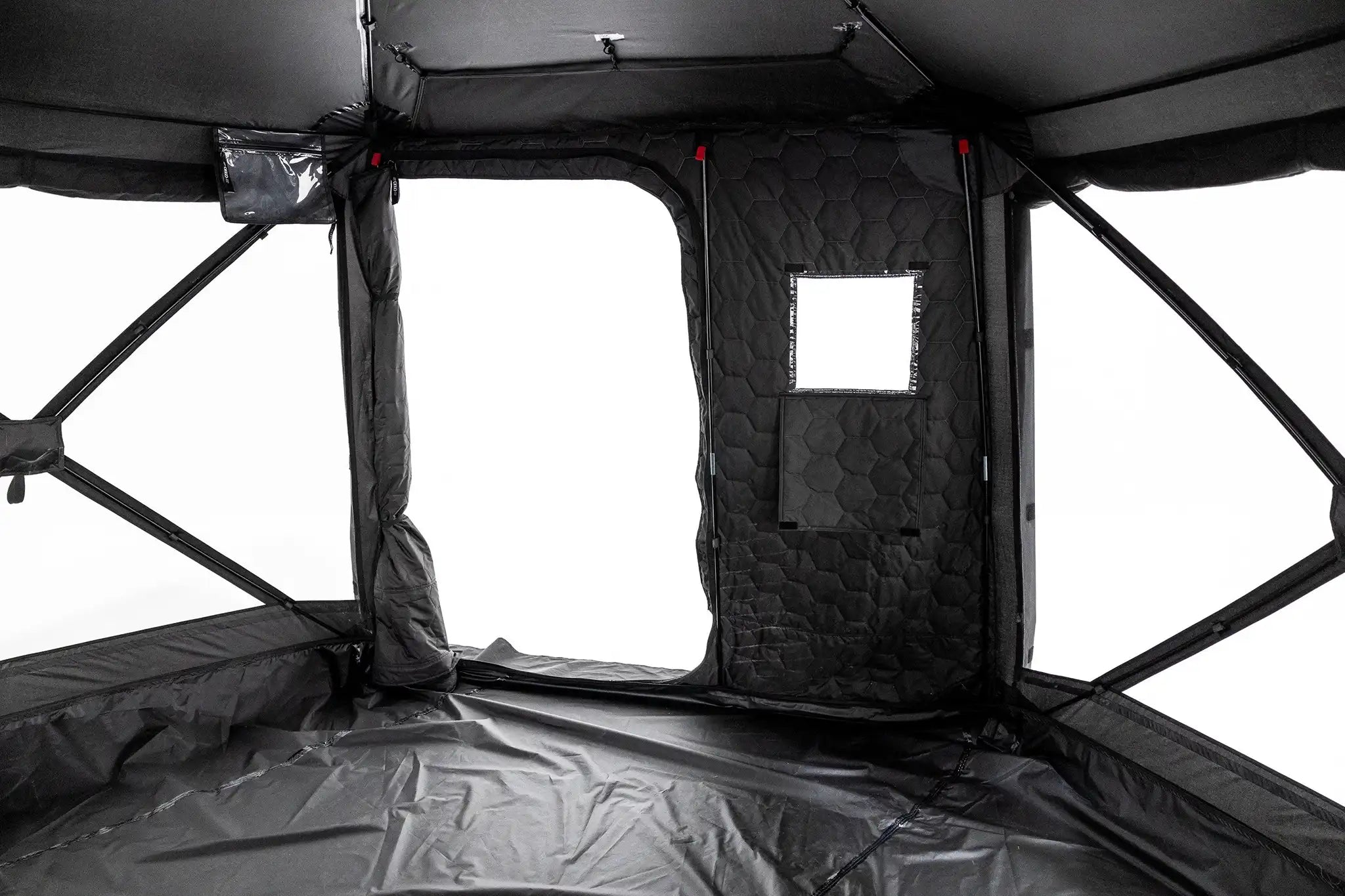 Freespirit Recreation Hub 6XL Tent with open door and spacious interior for camping adventures.