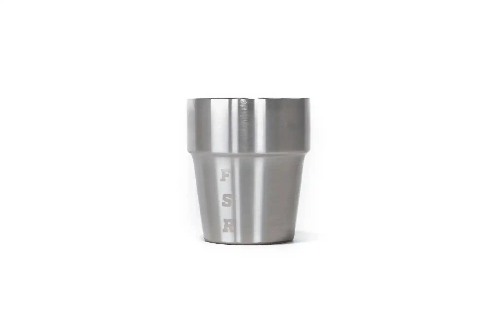 Set of four stainless steel whiskey cups from Freespirit Recreation, kitchenware for enjoying spirits in style.
