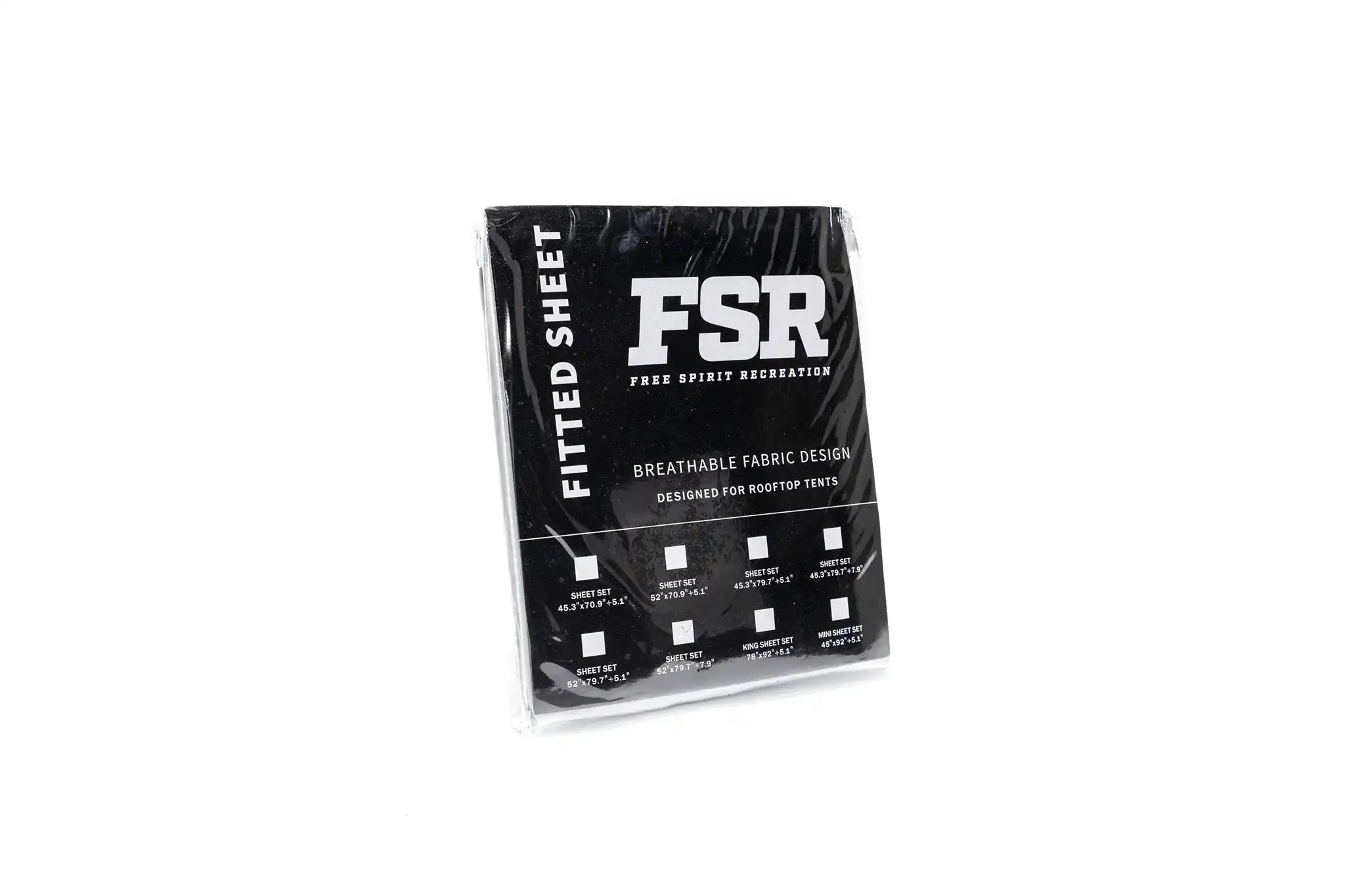 Freespirit Recreation rooftop tent fitted sheet package featuring a durable design for comfortable camping.