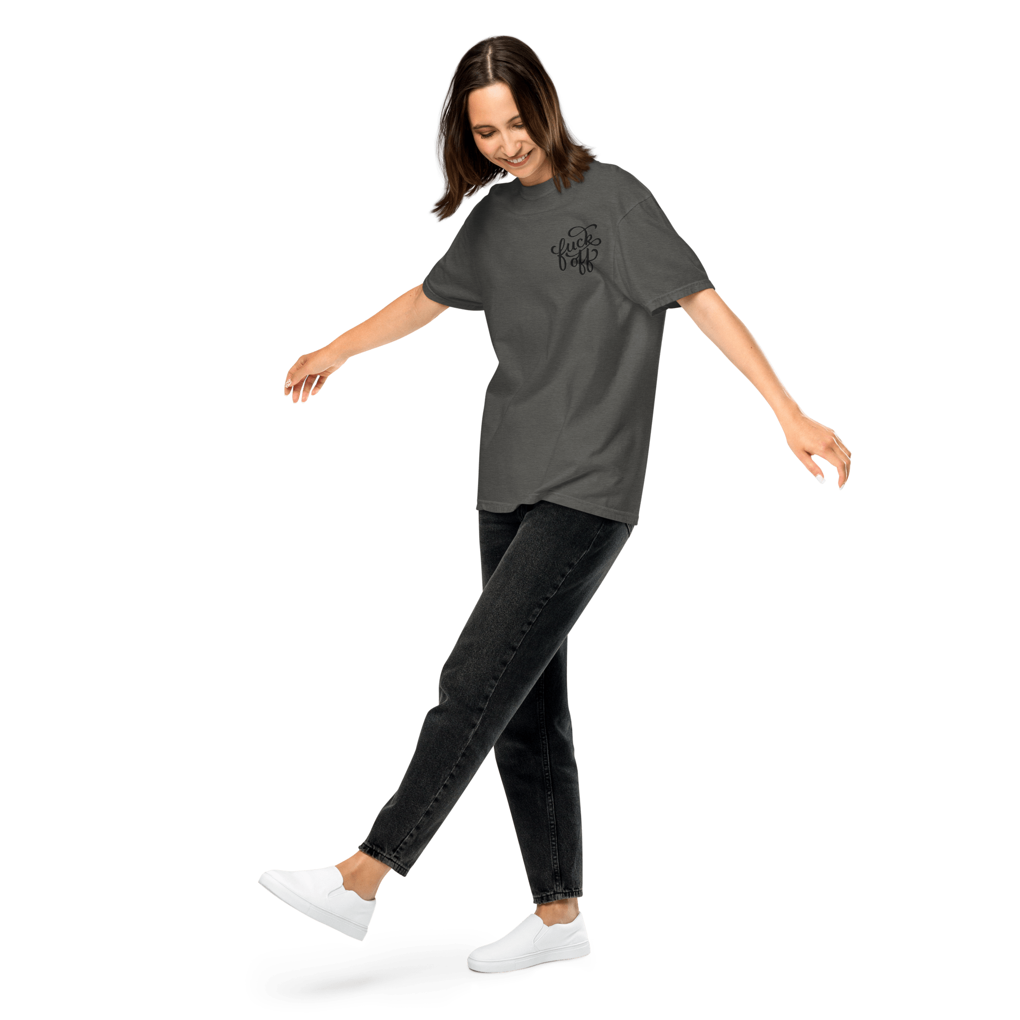 Fuck Off Embroidered Comfy Tee