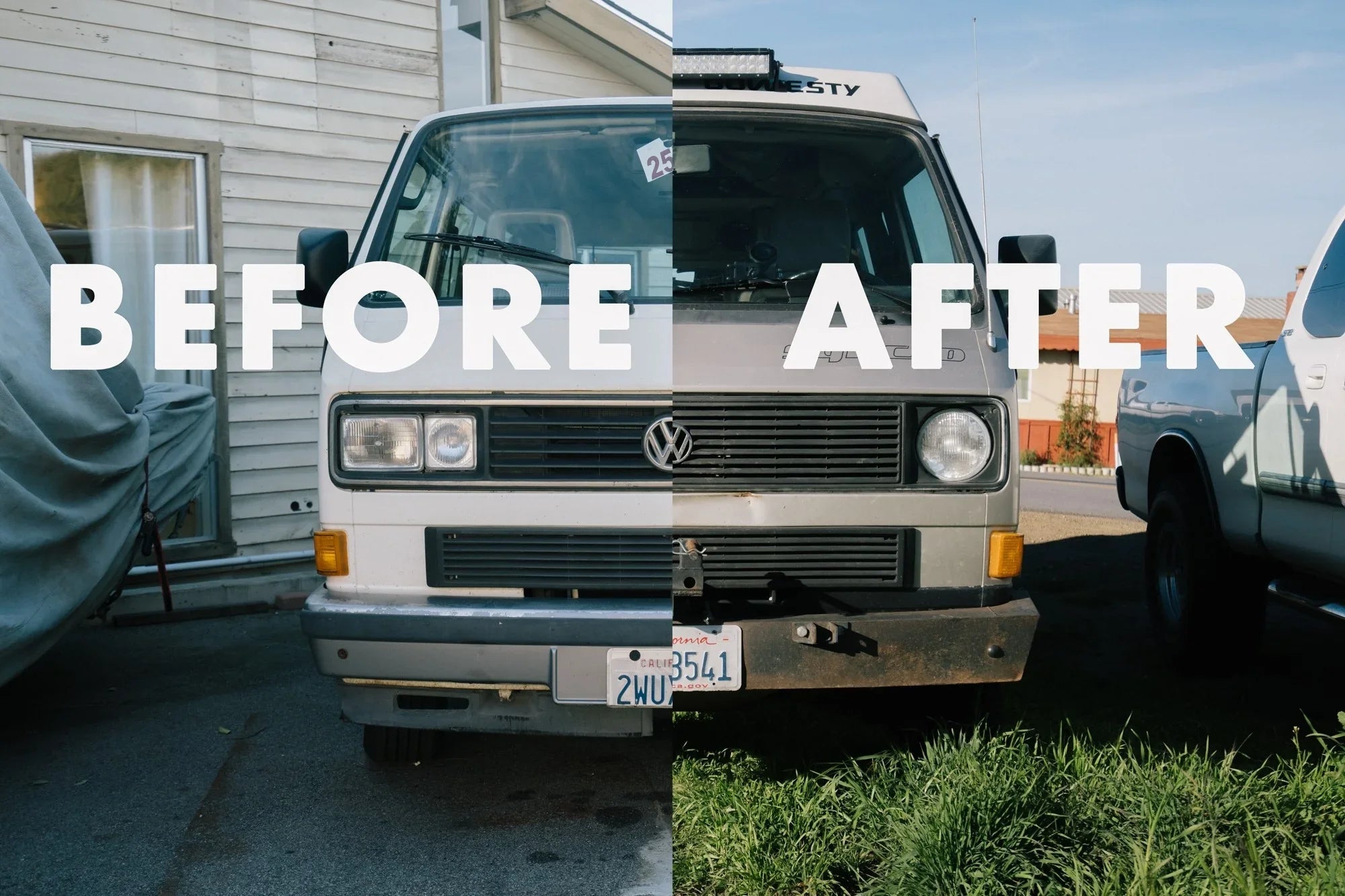 Square-to-Round Headlight Grille Kit [Late Vanagon]