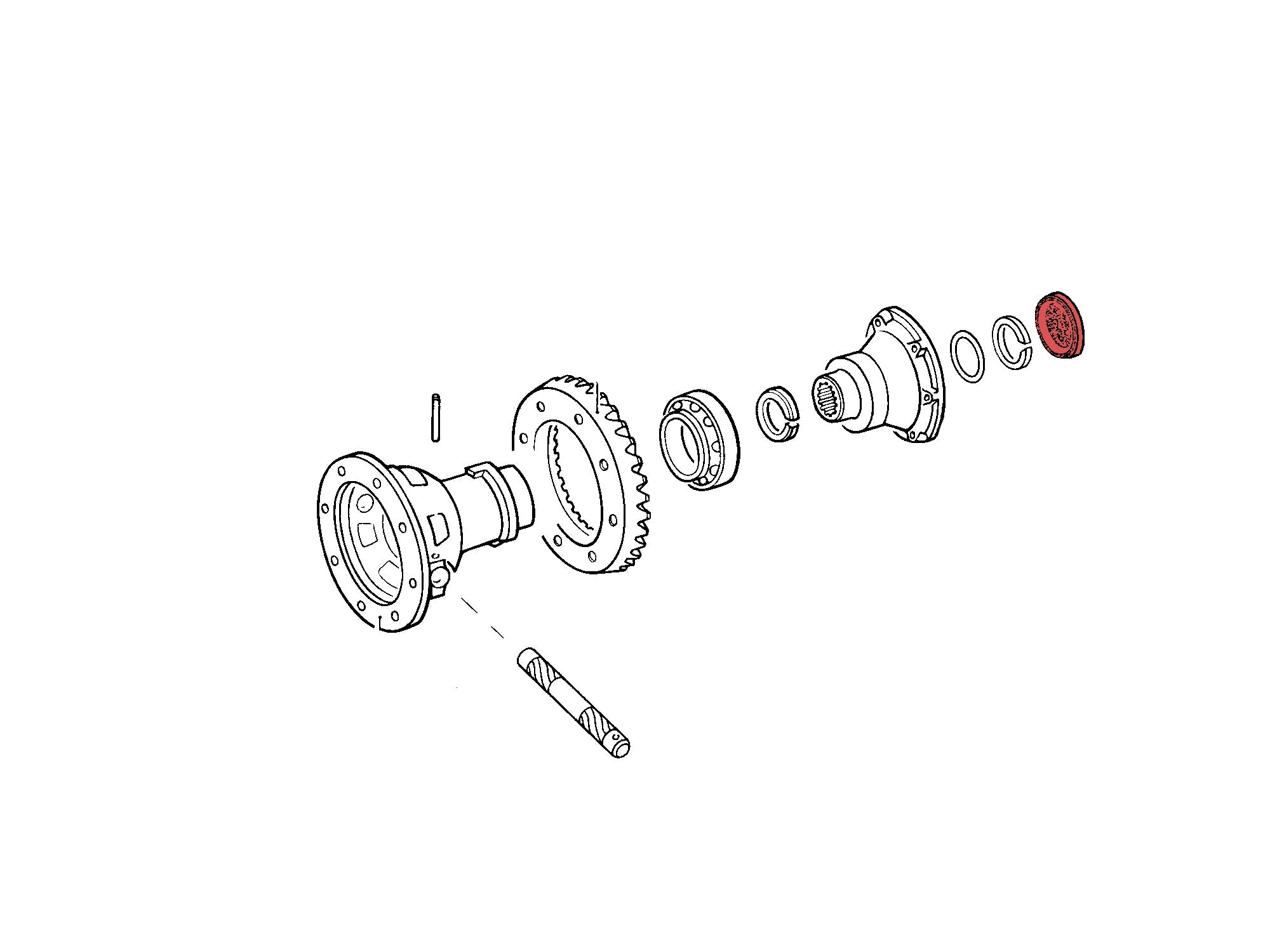 GoWesty CV flange cap showing a black rubber cover with metal clips for automotive CV joint protection