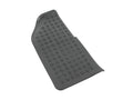 GoWesty rubber right front step pad for Vanagon, showing textured black rubber surface and mounting area.