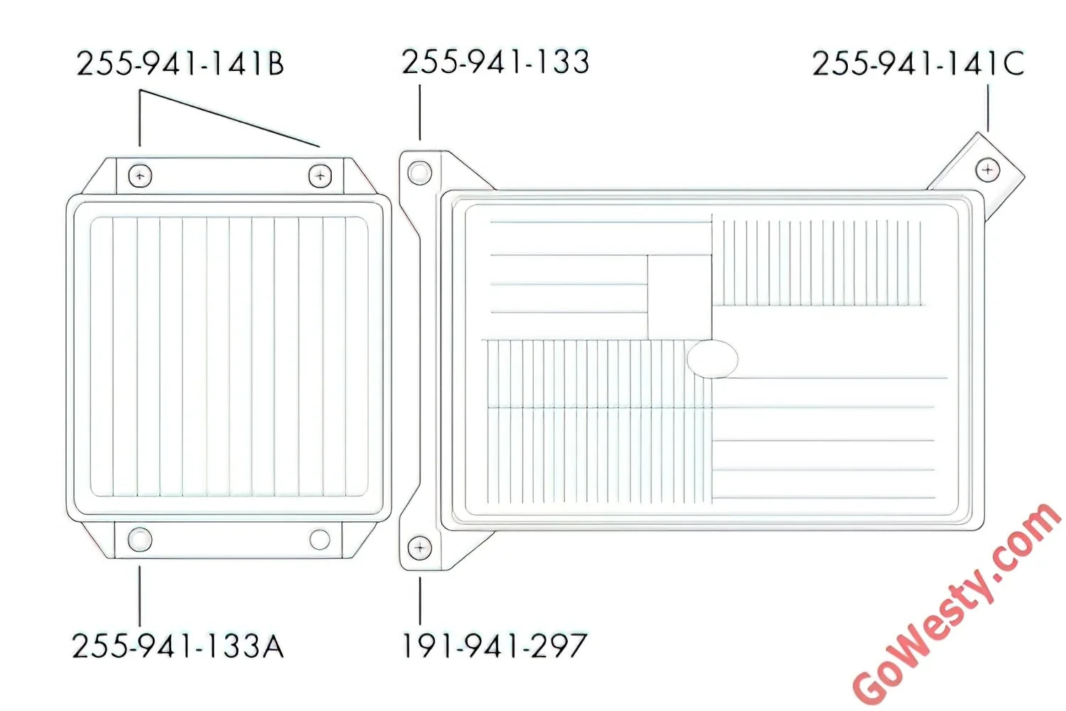Headlight Adjuster for Upper Outboard Driving Lens [Late Vanagon]