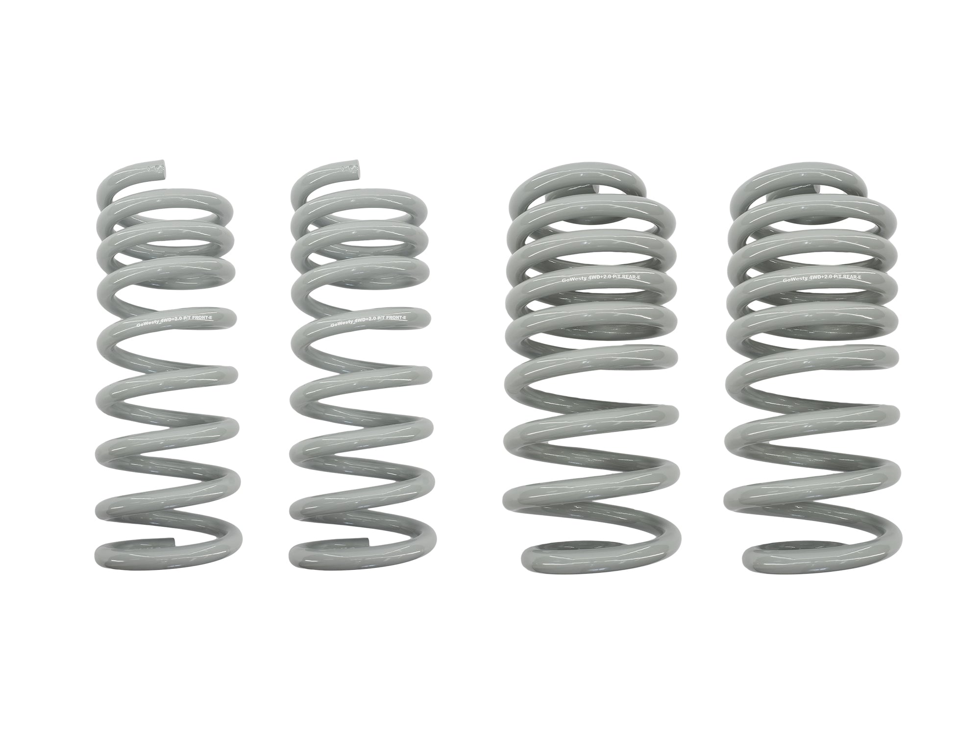 GoWesty coil spring bundle for 4WD Syncro Vanagon, set of four suspension springs with a clean, metallic finish.