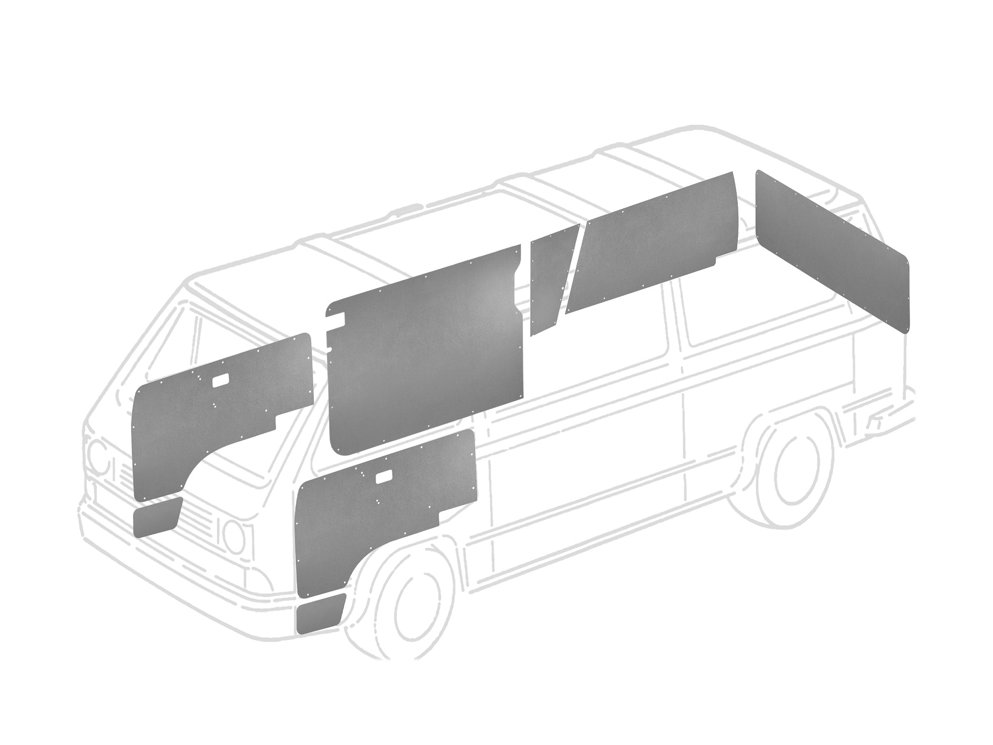 ABS Plastic Trim Panel Set [Vanagon Camper] - OVERLANDERS Outfitter