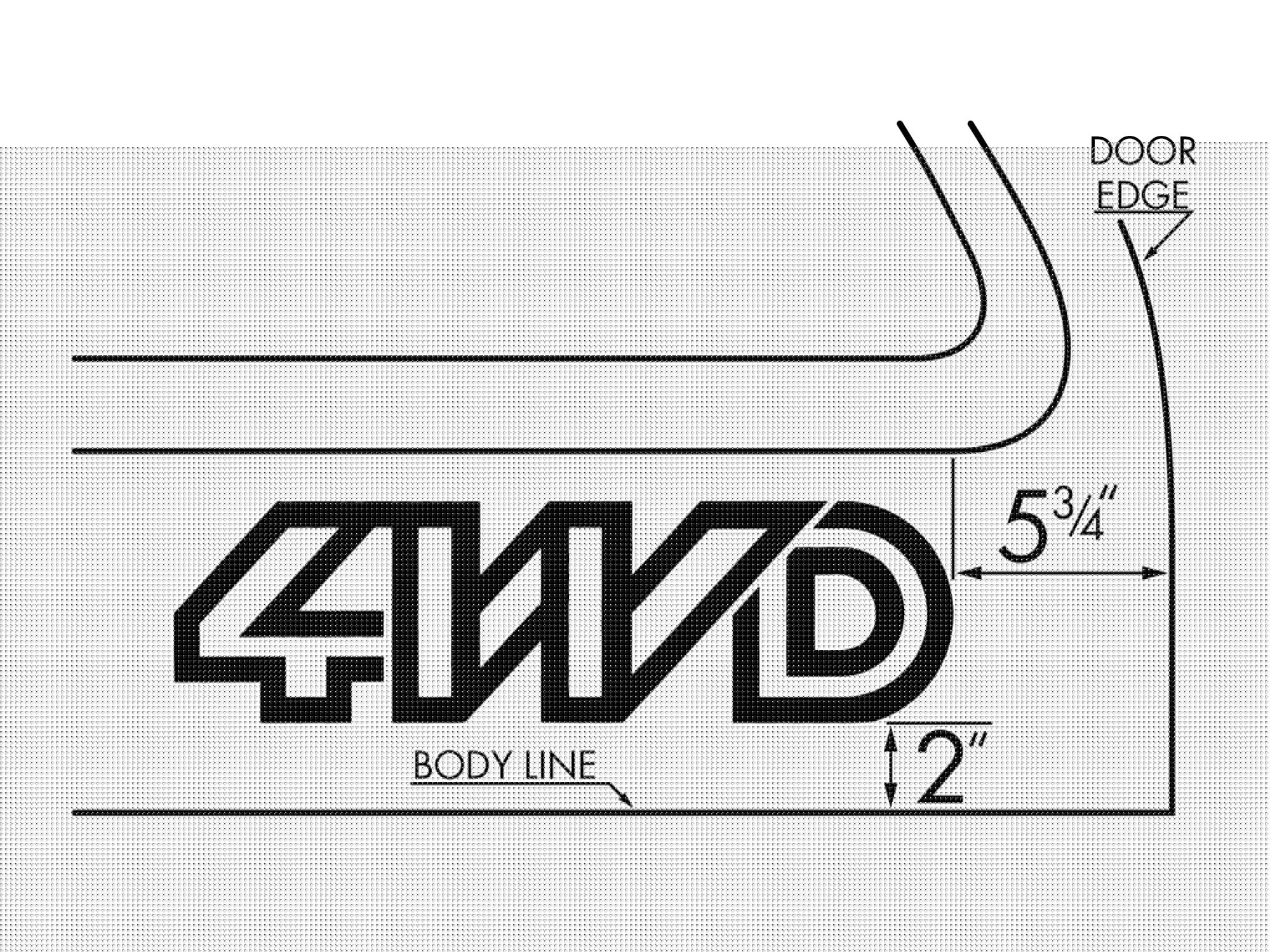 4WD Decal - OVERLANDERS Outfitter