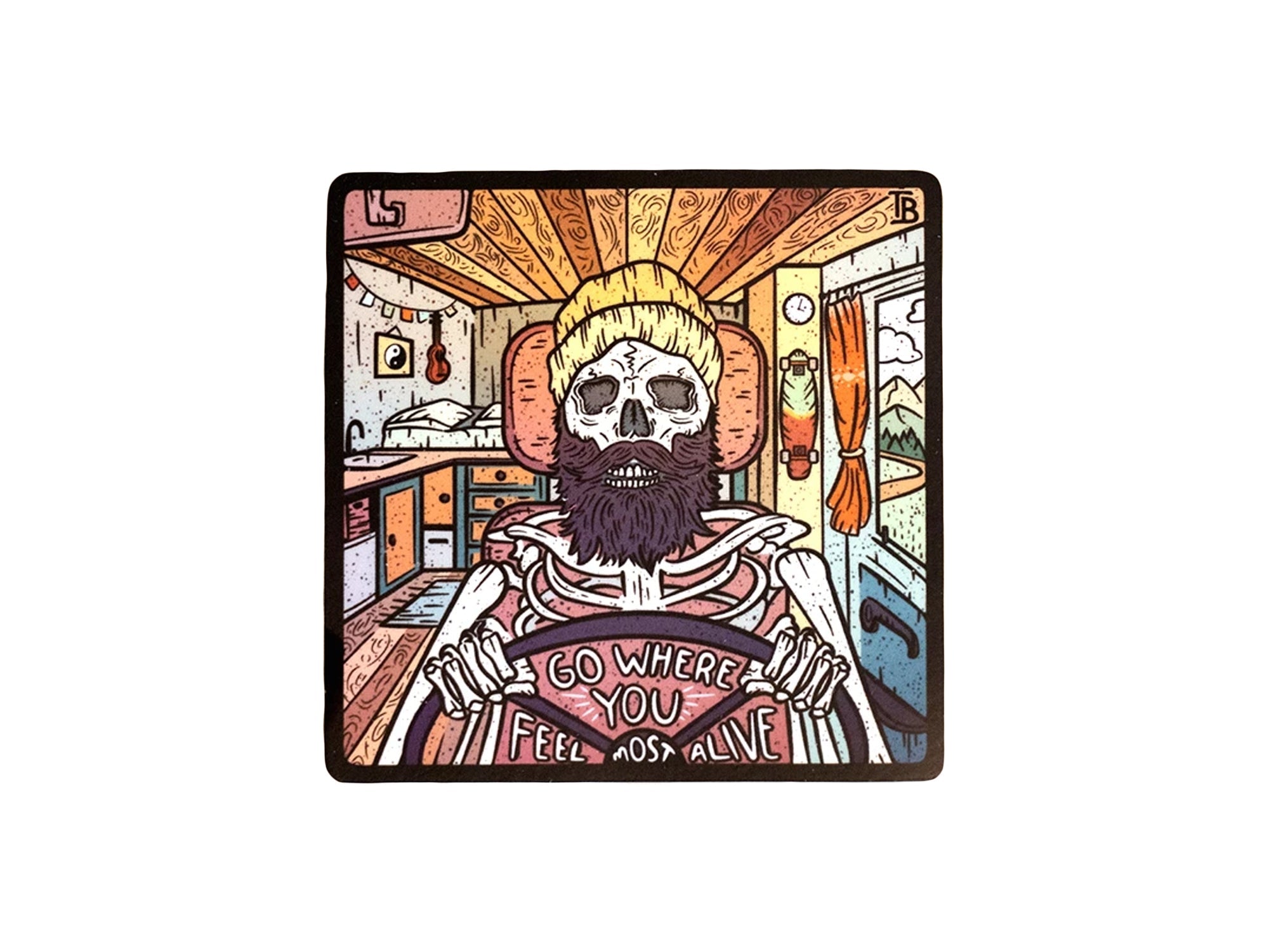Go Where You Feel Most Alive Sticker - OVERLANDERS Outfitter