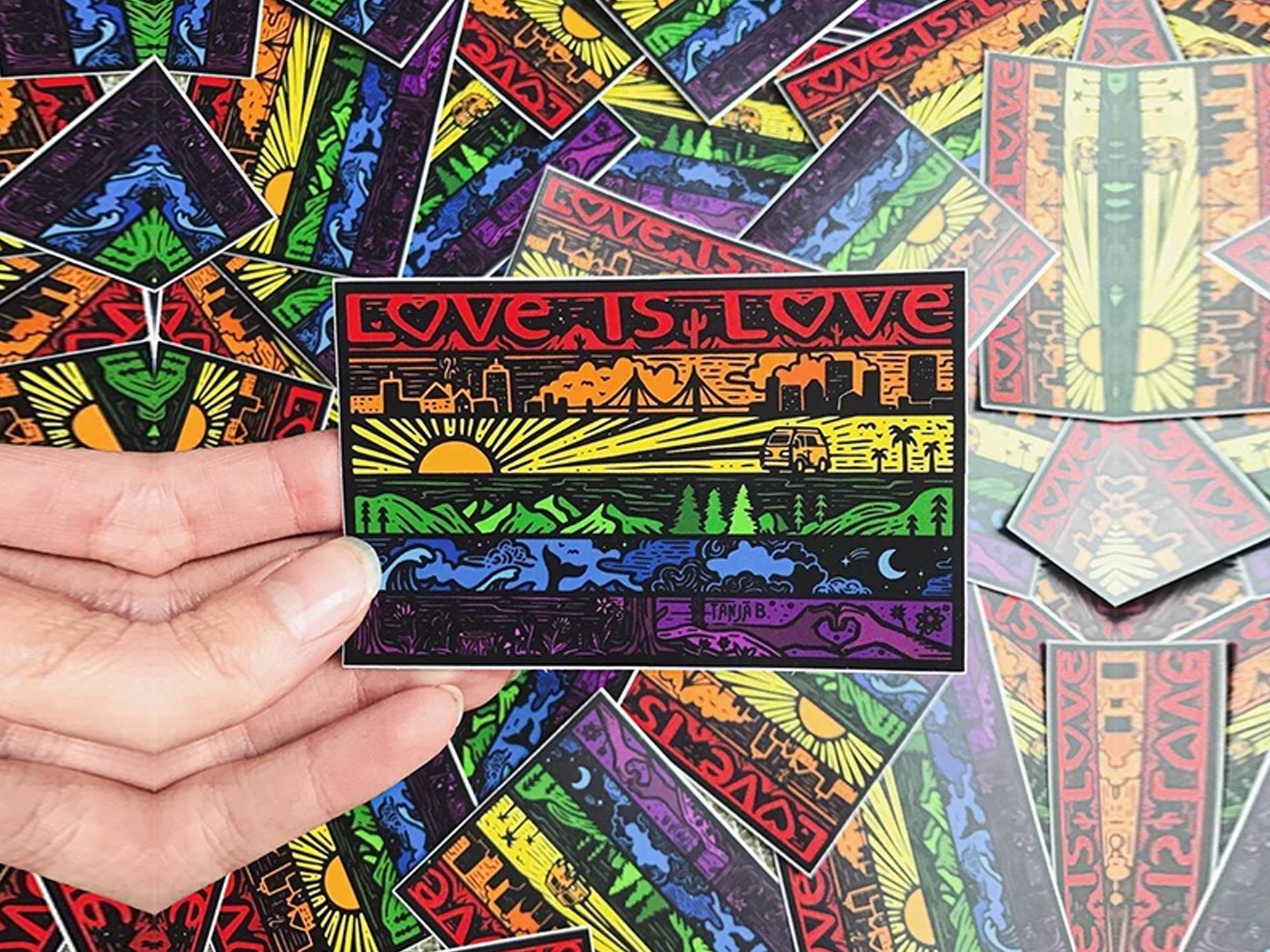 Love is Love Rainbow Sticker - OVERLANDERS Outfitter