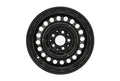 GoWesty 15-inch steel wheel for bus and Vanagon 2WD/4WD vehicles, showing a close-up of the durable, silver-finished rim.