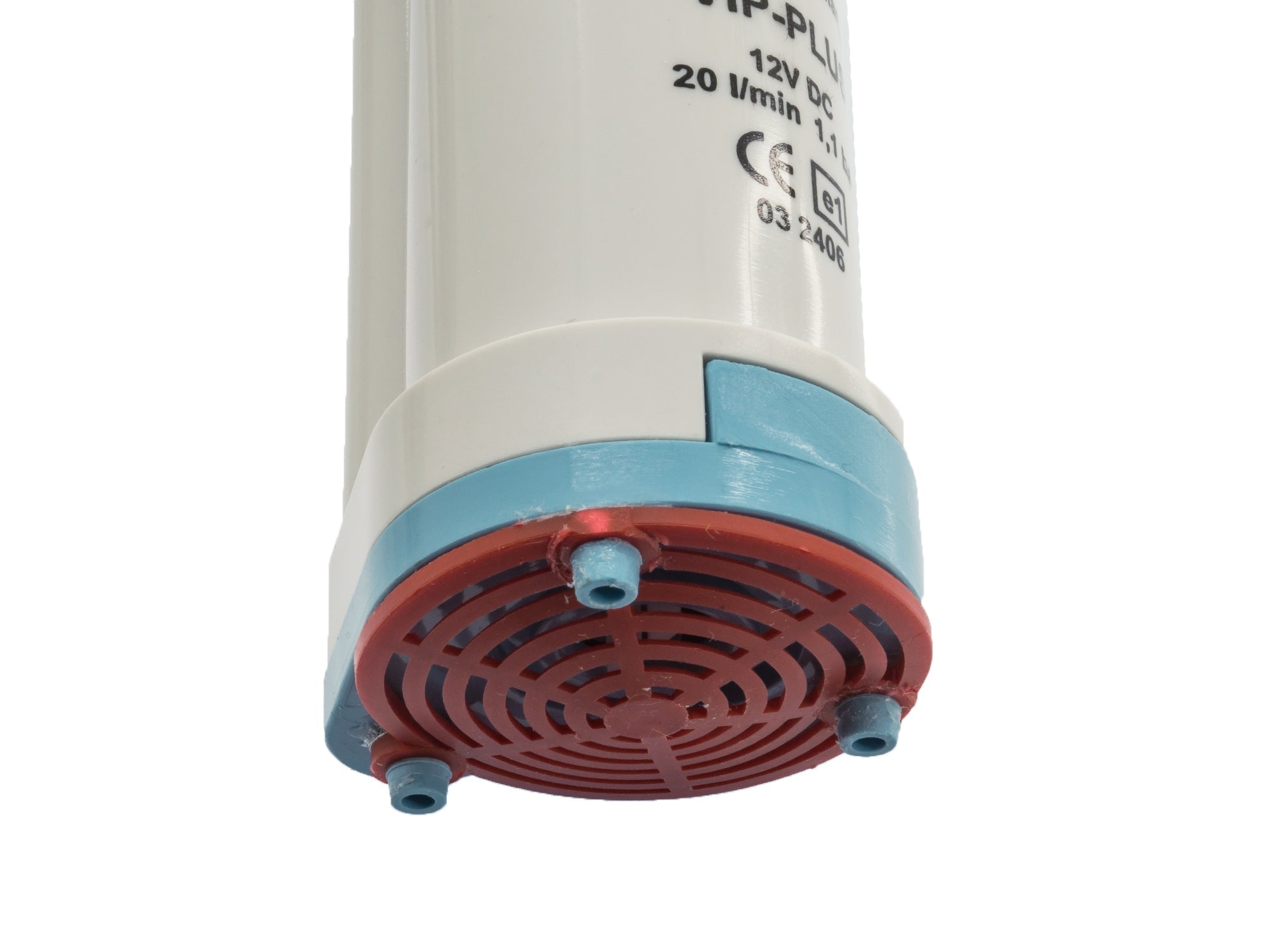 GoWesty submersible water pump for sink in Vanagon and Eurovan Westfalia, showing the compact pump unit installed under the sink.