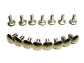 GoWesty Pop-Top Carriage Bolts for Vanagon, close-up showing shiny metal bolts used for roof or body installation.