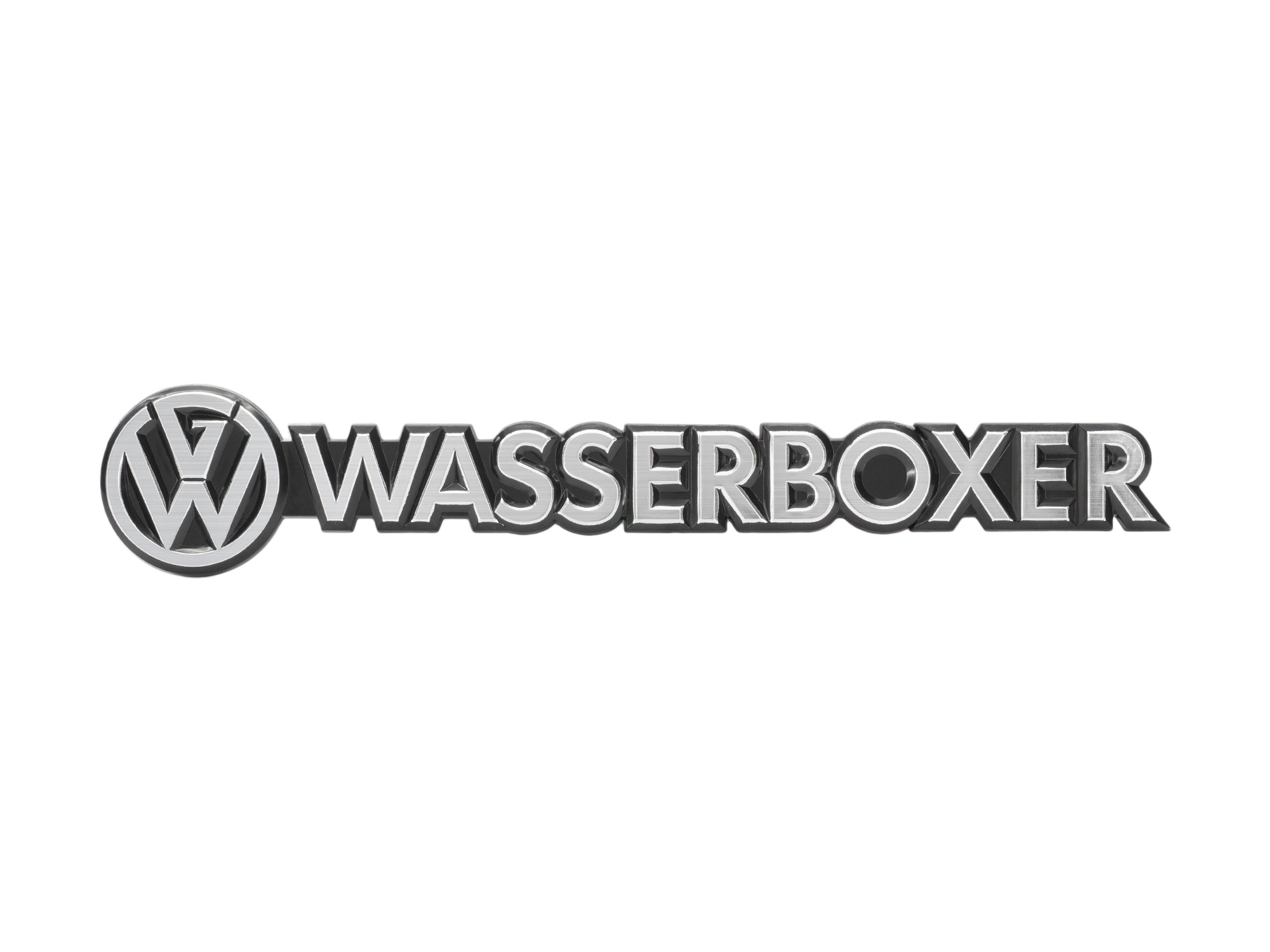 GoWesty Wasserboxer emblem featuring a detailed design, suitable for vehicle decoration or branding on a Volkswagen camper.
