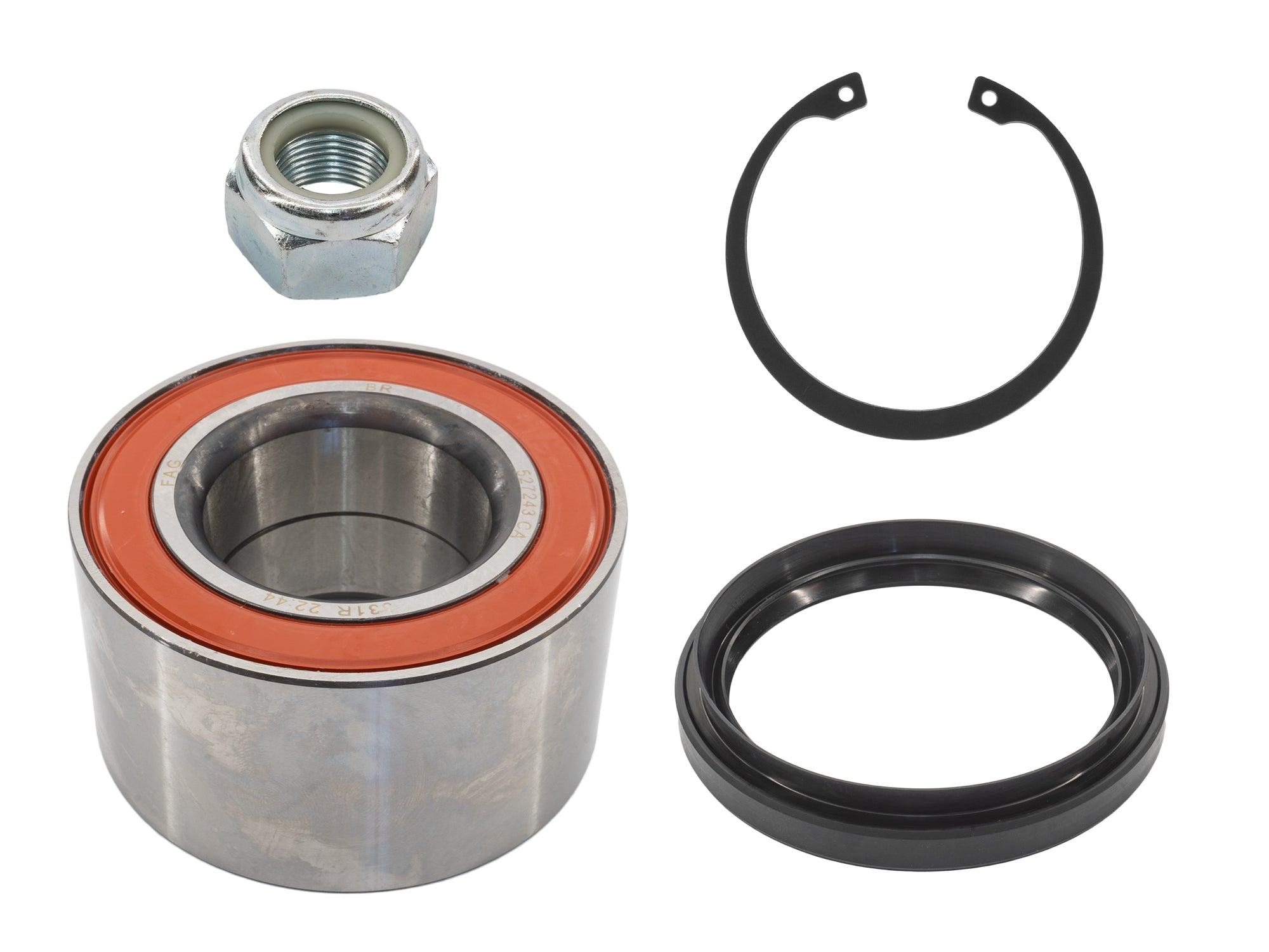GoWesty front wheel bearing kit for Syncro van with visible bearing components and packaging in the image.