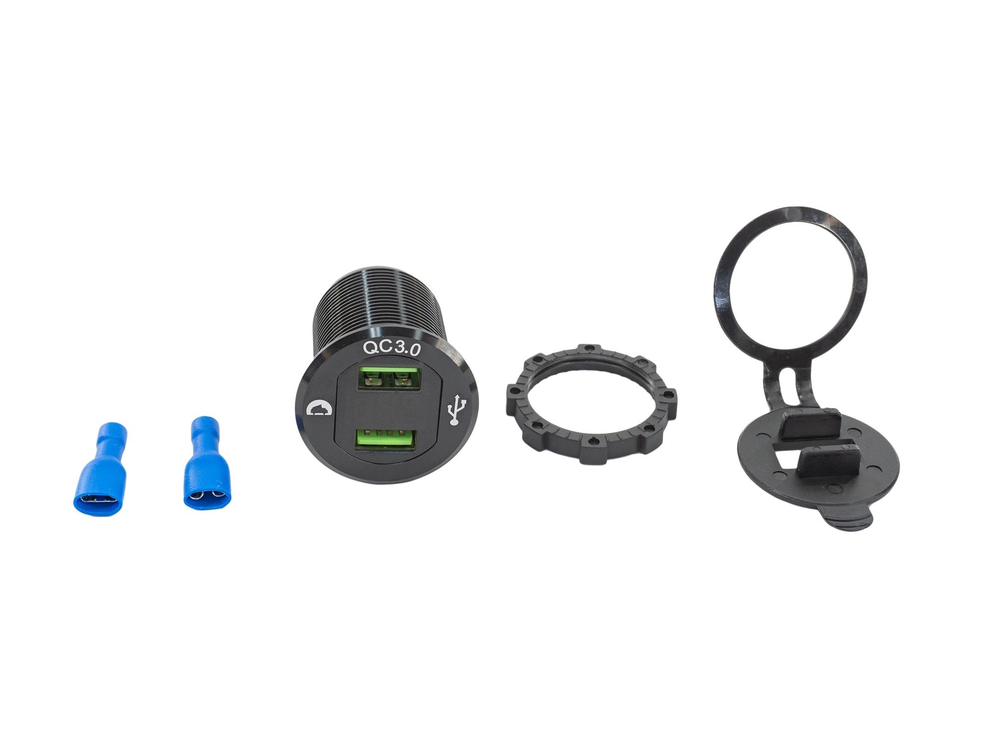 Dual USB 3.0 Outlet with Voltmeter Display - OVERLANDERS Outfitter