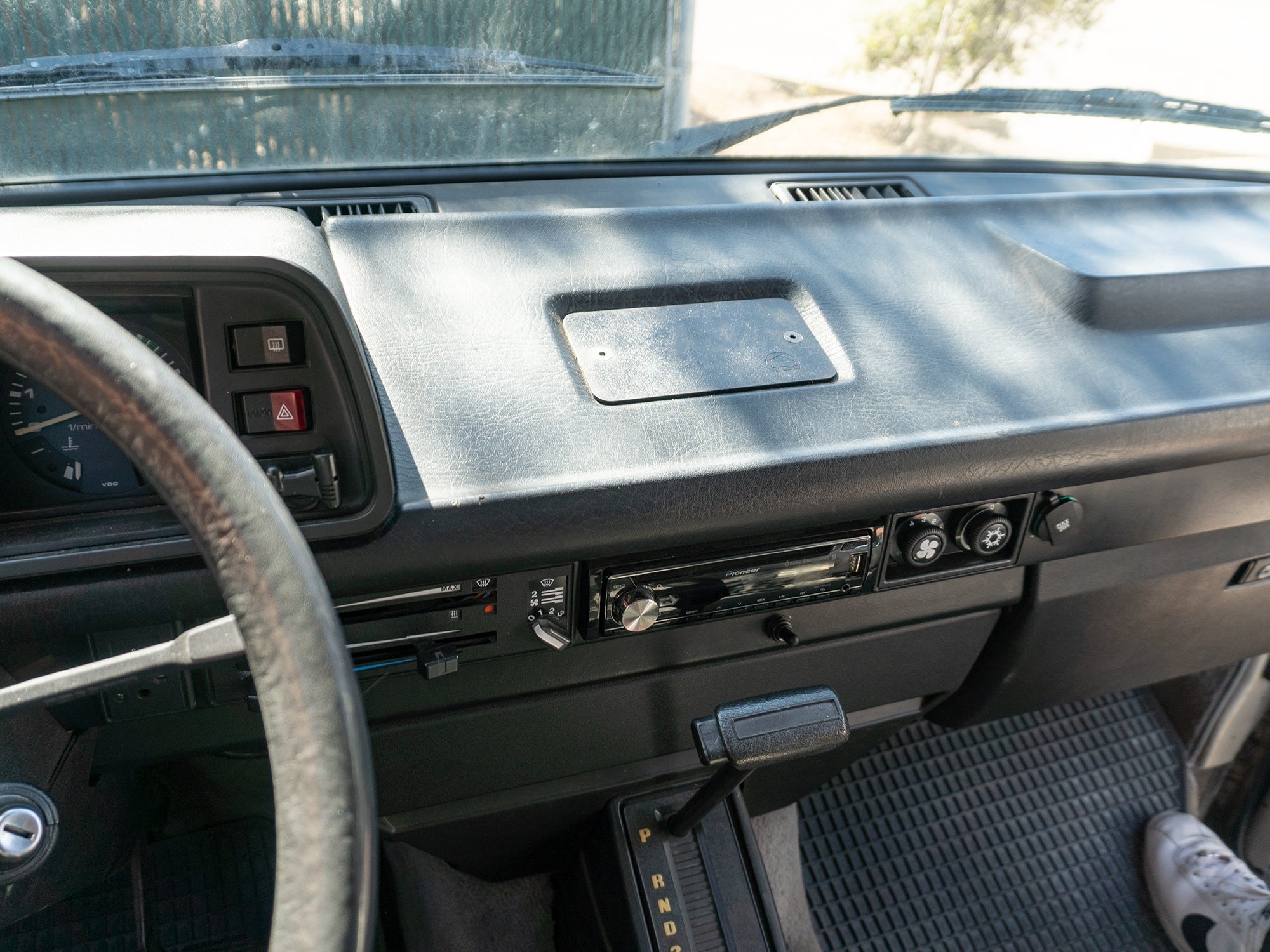 GoWesty Vanagon ashtray delete kit front replacement with clear components for a clean interior look