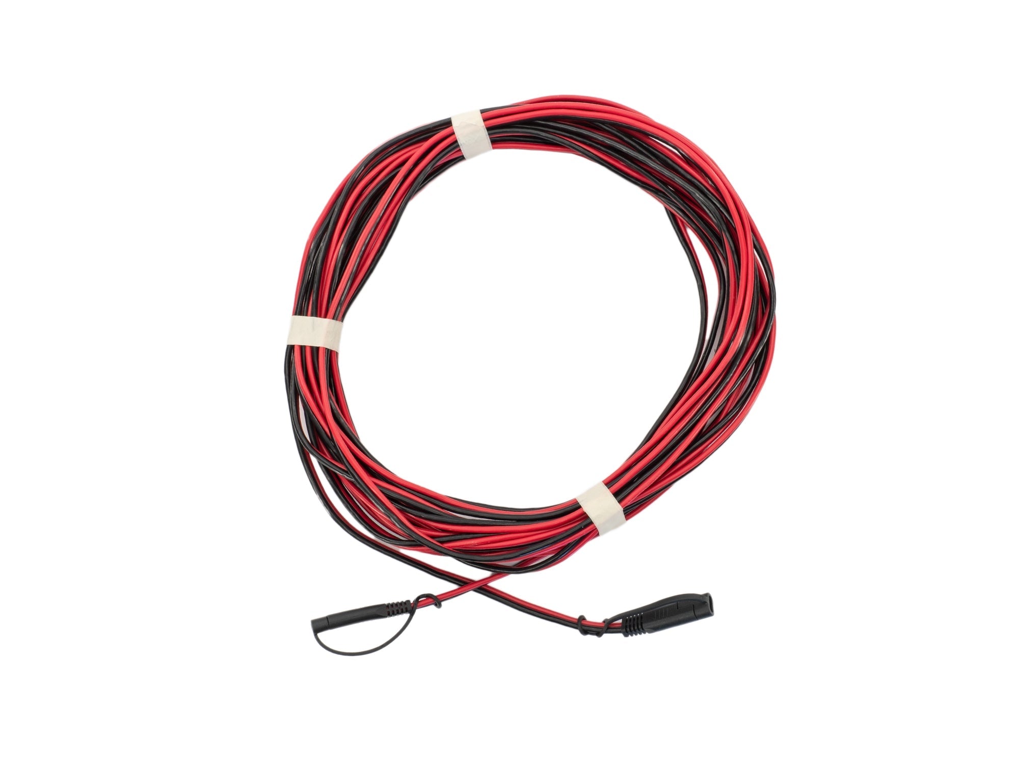 GoWesty Solar Extension Cable Bundle showing multiple black solar extension cables with connectors for outdoor solar power setups.