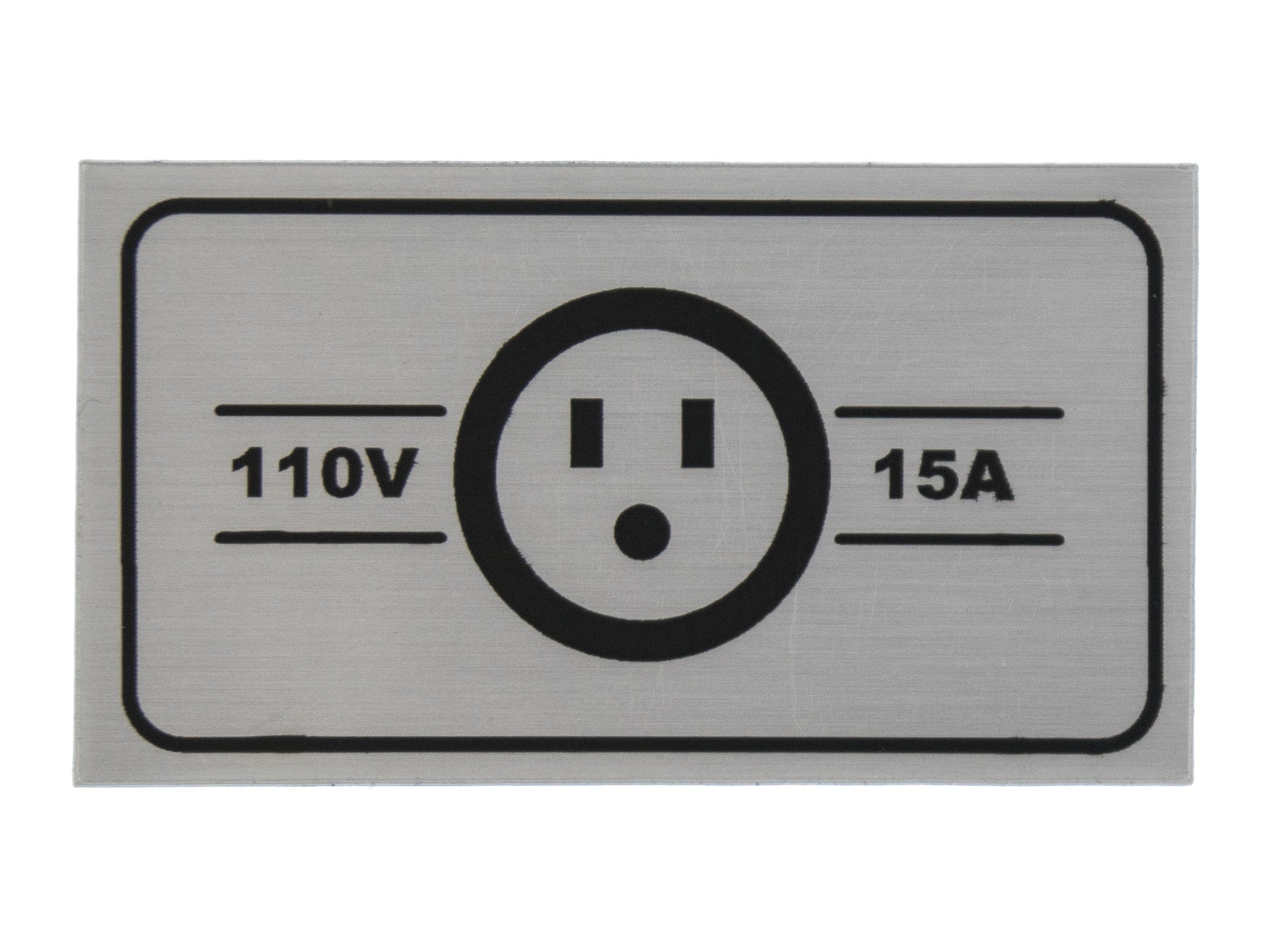 110V/15A Hook-up Decal - OVERLANDERS Outfitter