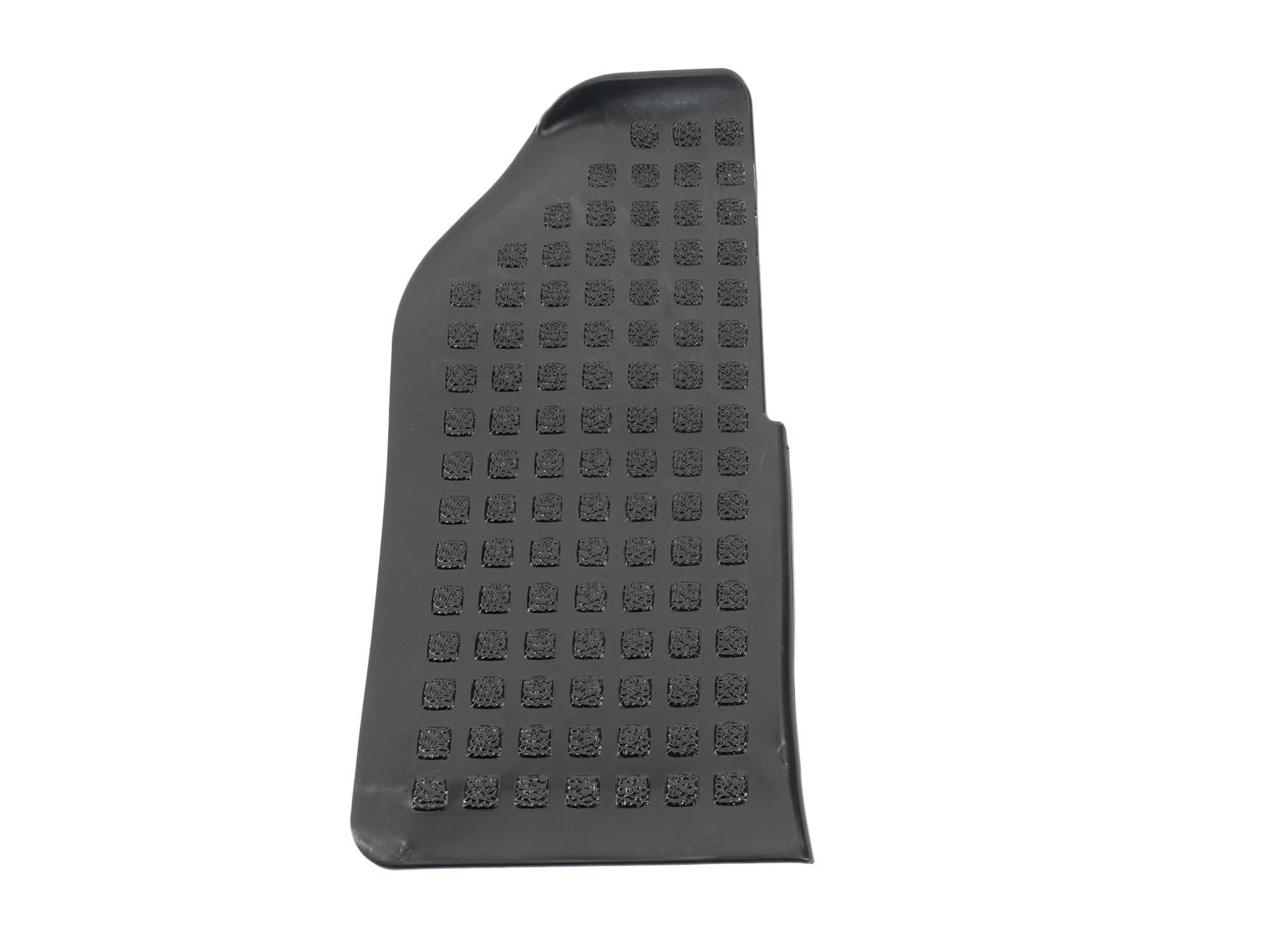 GoWesty rubber step pad for right front Vanagon, showing textured surface and mounting edges for vehicle door step replacement.