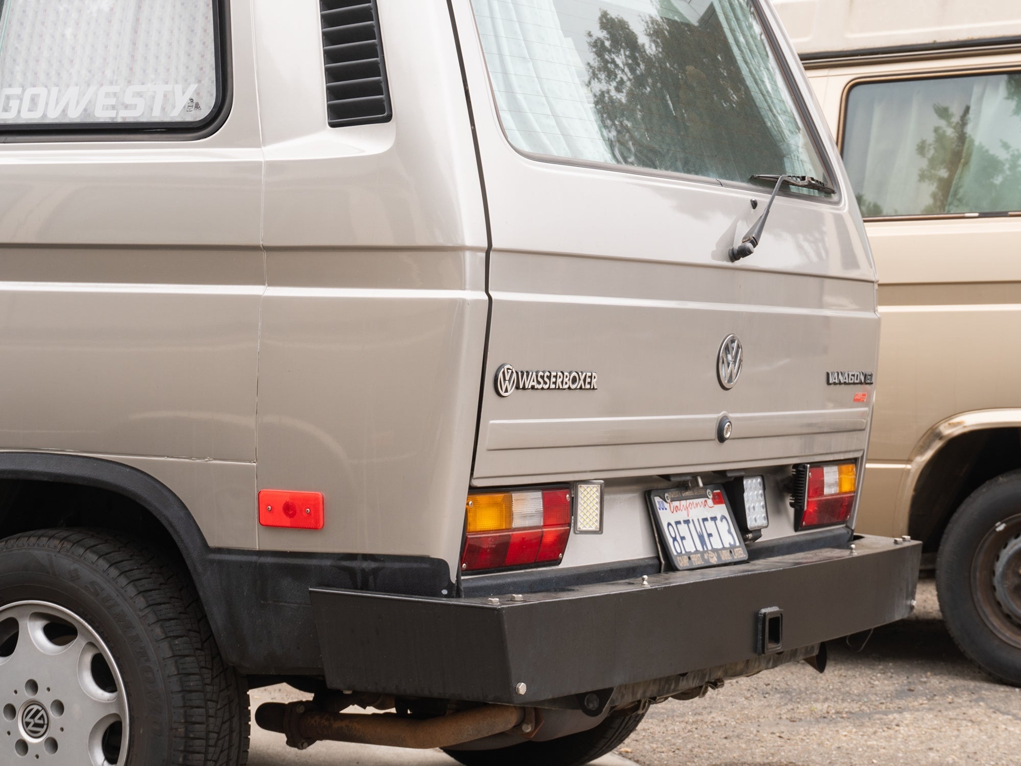 GoWesty Wasserboxer emblem featuring a detailed design, ideal for vehicle customization or showcasing classic Volkswagen style.