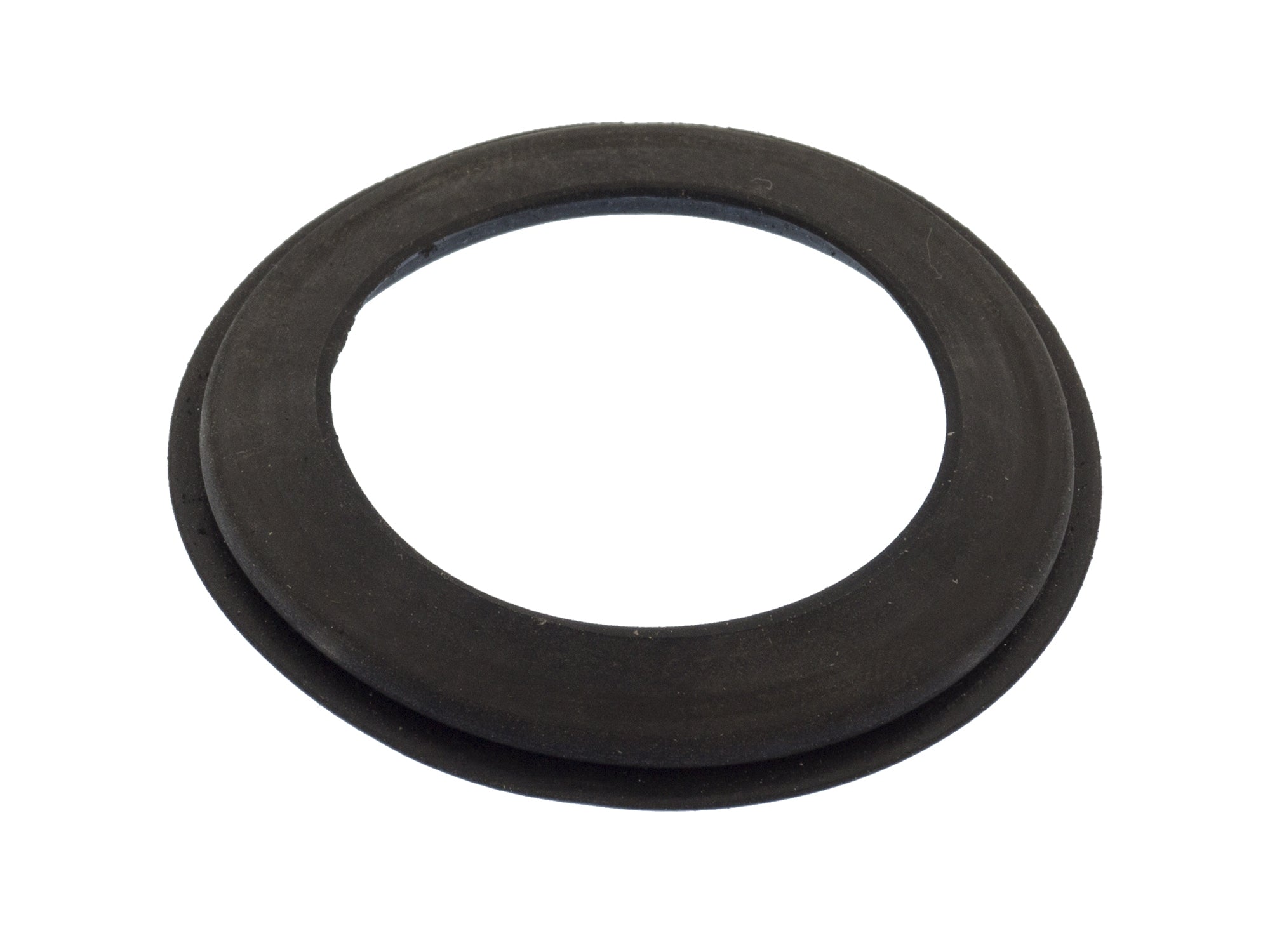 GoWesty rear hatch lock cylinder gasket for late Vanagon, detailed view of the gasket fitting around the hatch lock cylinder.