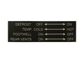 Climate Control Decal [Vanagon] - OVERLANDERS Outfitter