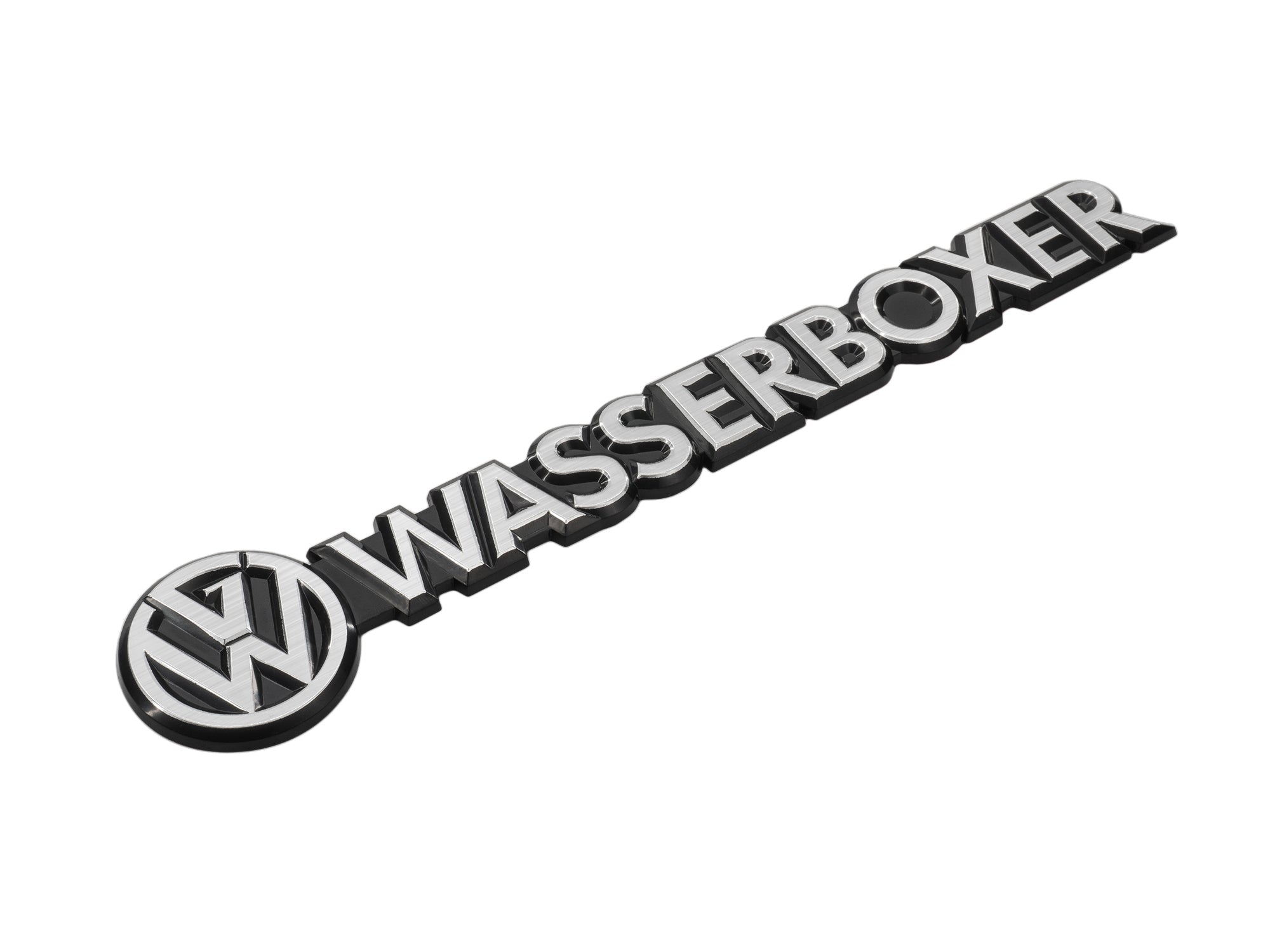 GoWesty Wasserboxer emblem showing a detailed metallic badge with GoWesty branding and vintage-style design.