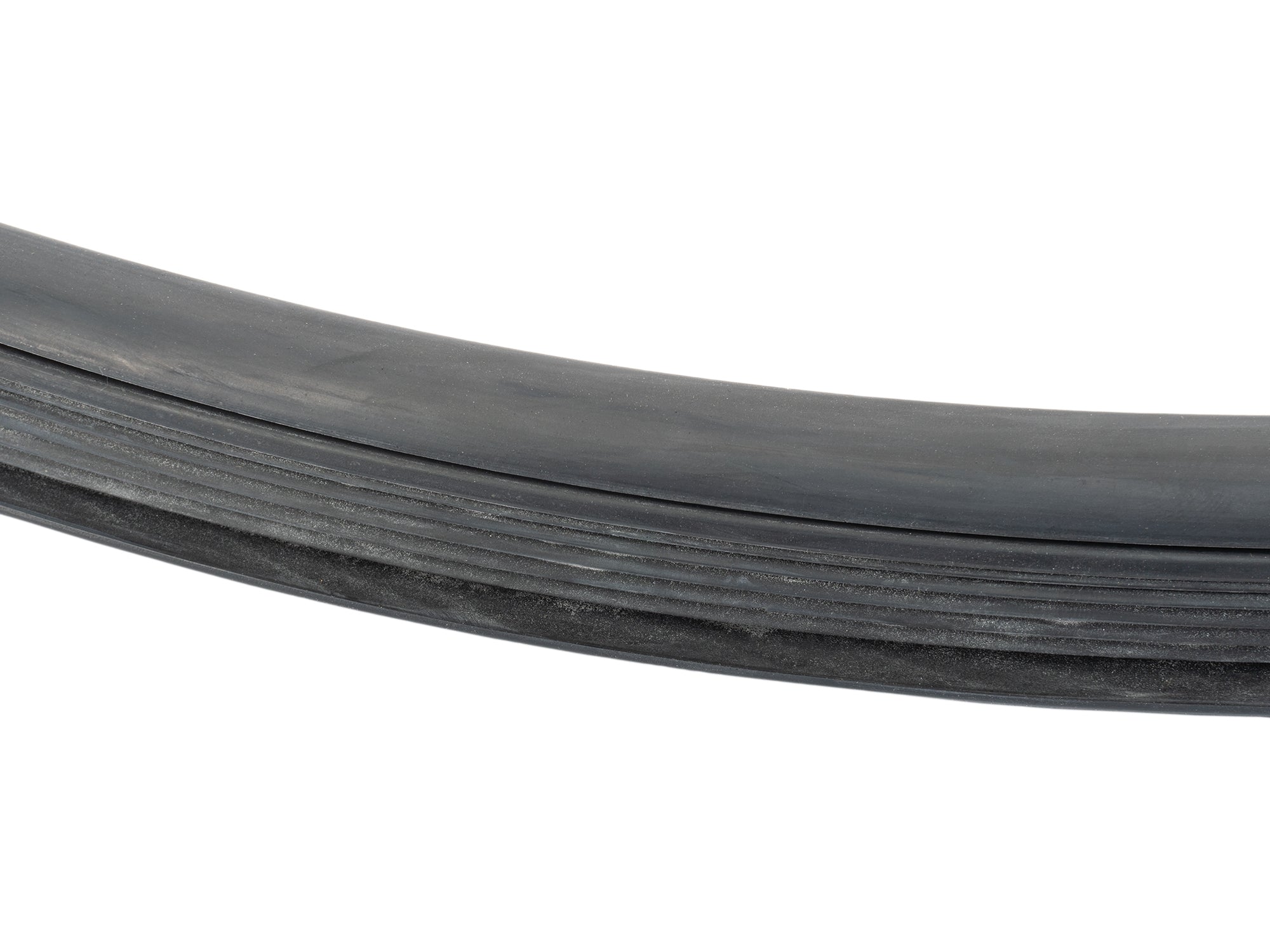 GoWesty Vanagon windshield seal without groove, showing close-up of rubber weatherstrip for secure fitting and weather protection.