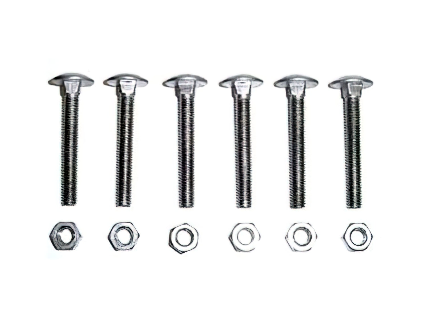 Pop-Top to Rear Hinges Carriage Bolt Set [Late Bus] - OVERLANDERS Outfitter