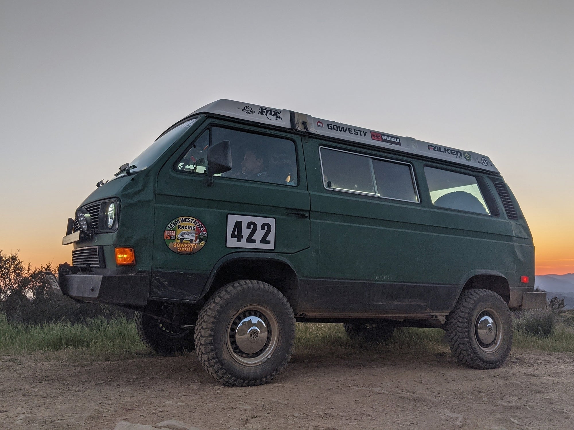 GoWesty 15-inch steel wheel for Bus and Vanagon 2WD/4WD models, showcasing the sturdy, classic design of the wheel.