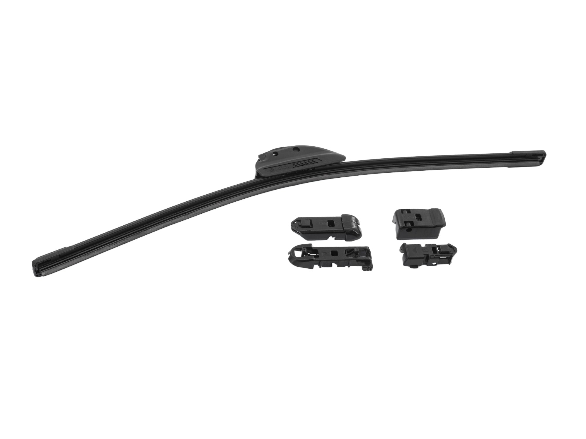 GoWesty 21-inch heavy-duty wiper blade designed for Vanagon vehicles, shown installed on the windshield.