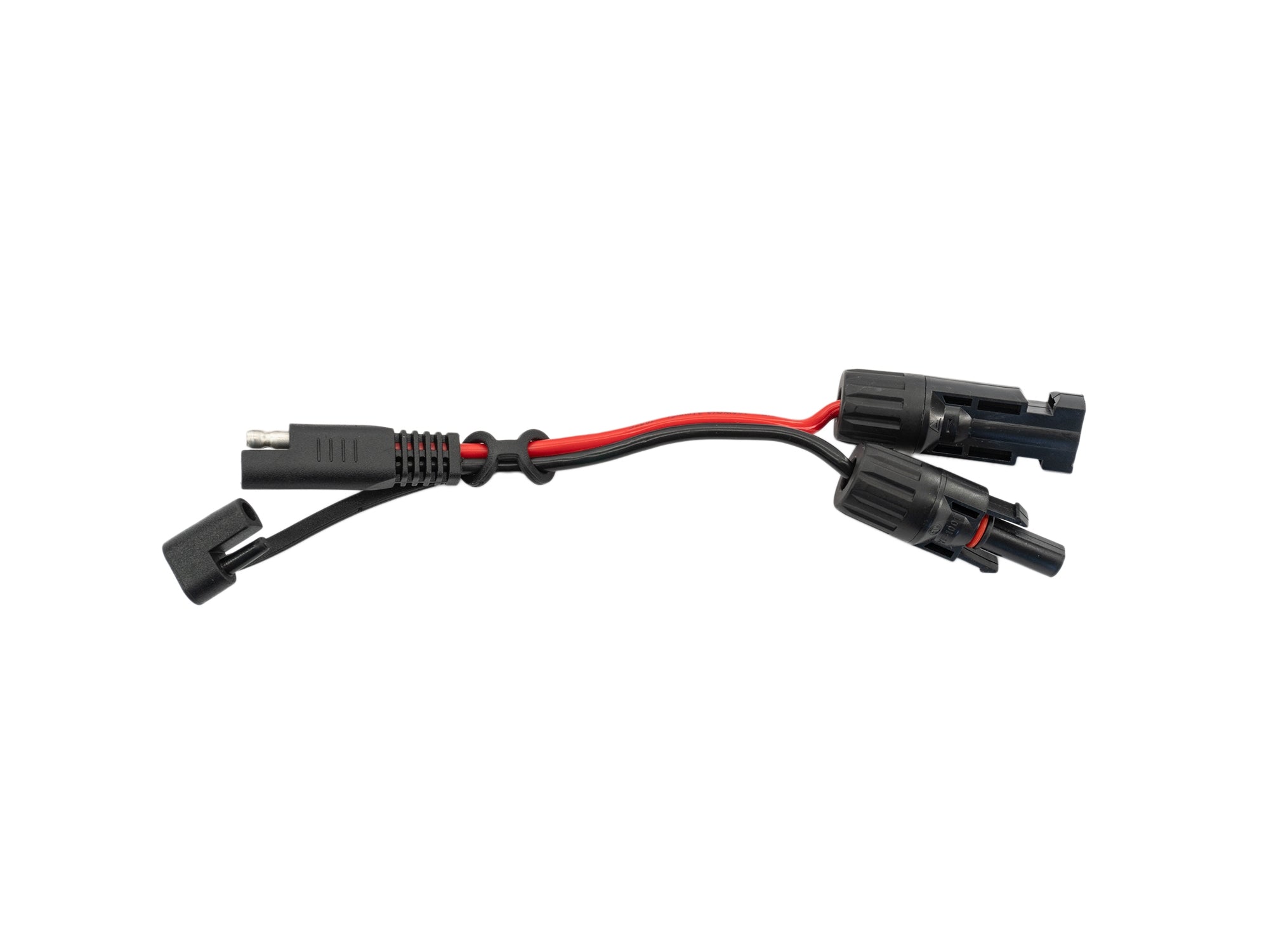 GoWesty solar extension cable bundle with multiple connectors and cables for outdoor solar power setup.