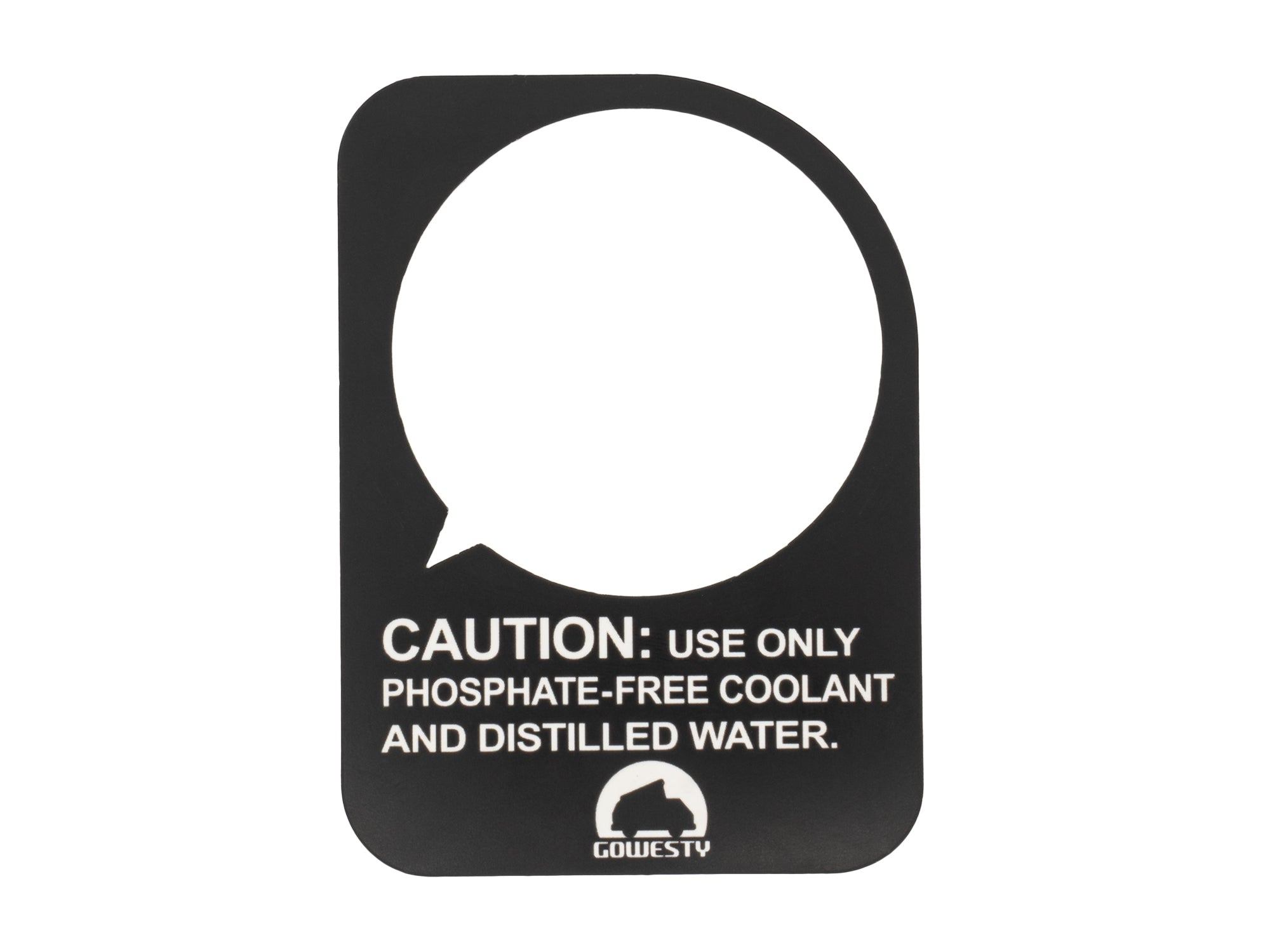 Coolant Warning Tag (Coolant Expansion Tank)[Vanagon] - OVERLANDERS Outfitter