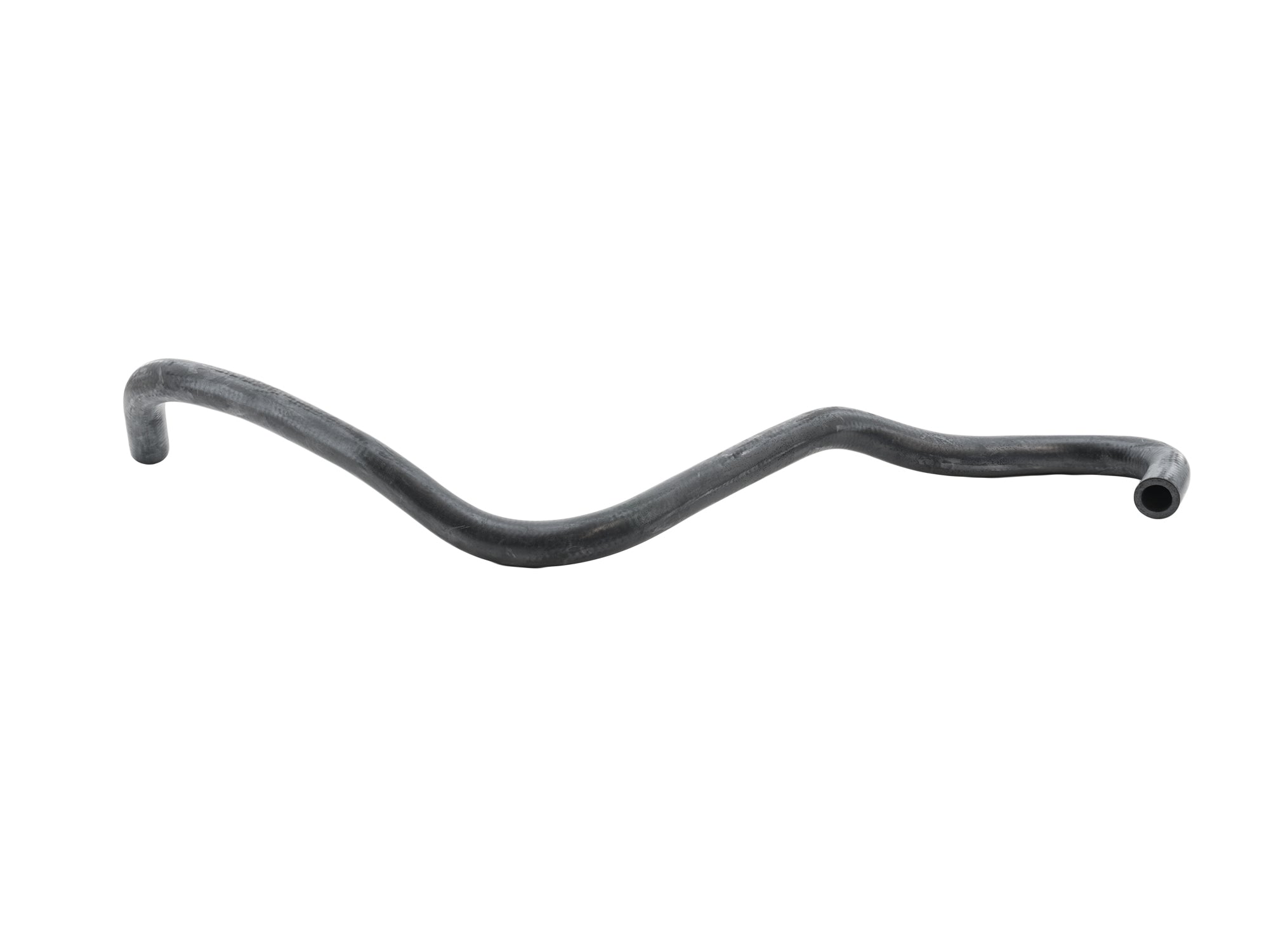 GoWesty front heater core hose return showing flexible rubber hose with metal clamps for vehicle heating system replacement.