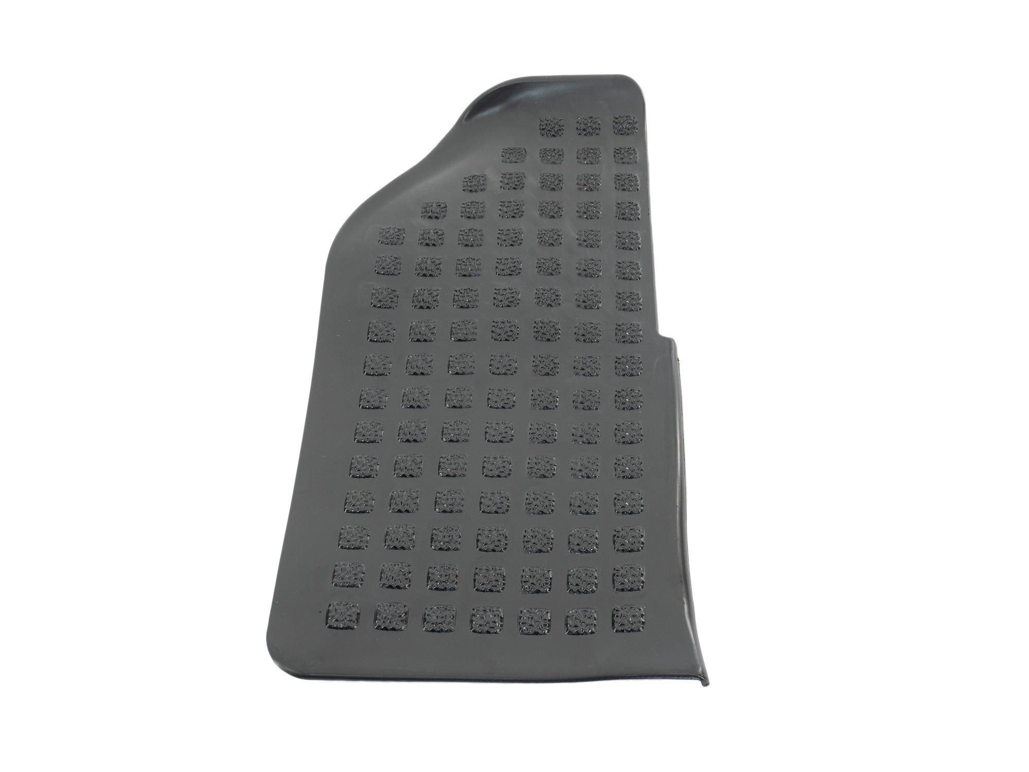 GoWesty rubber step pad for Vanagon right front, showing textured surface and attachment points on vehicle step area.