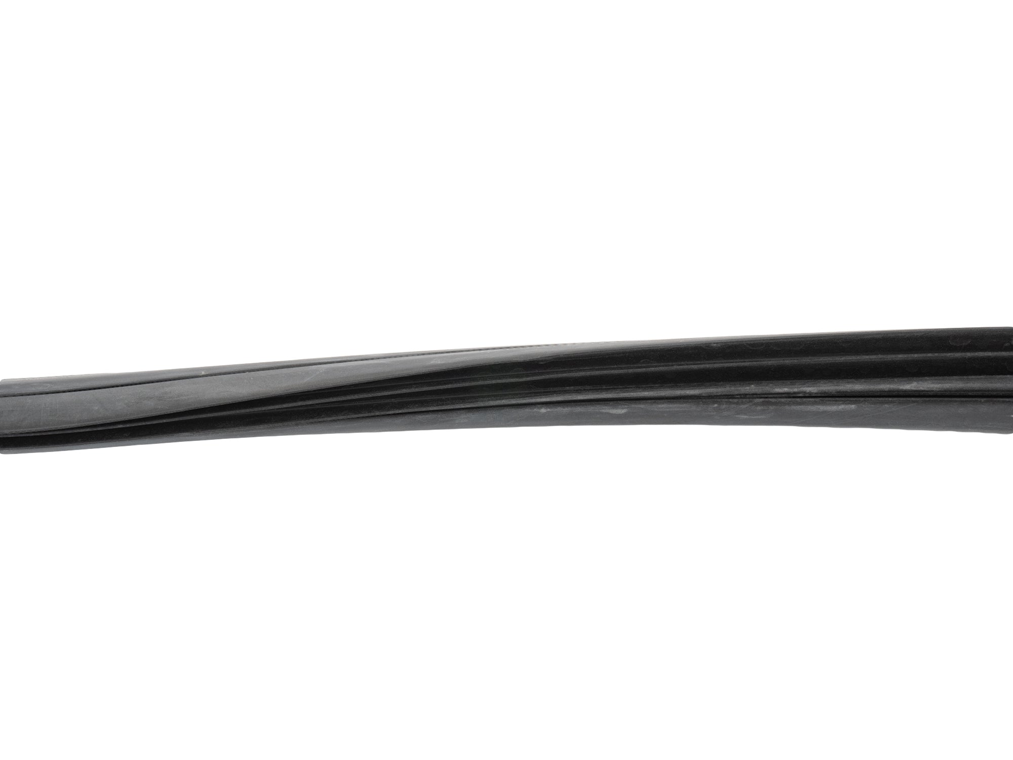GoWesty rear side window seal with groove for Vanagon, showing close-up of the flexible rubber gasket for secure fit and weatherproofing.