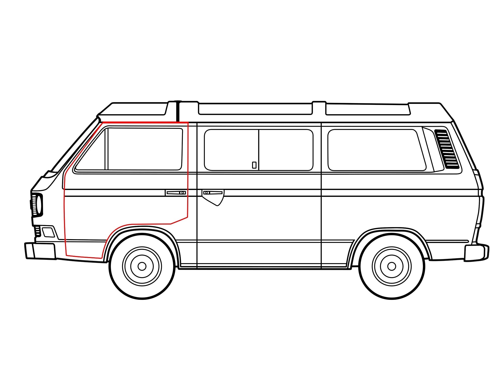 Door Seal for Front L/R [Vanagon] - OVERLANDERS Outfitter